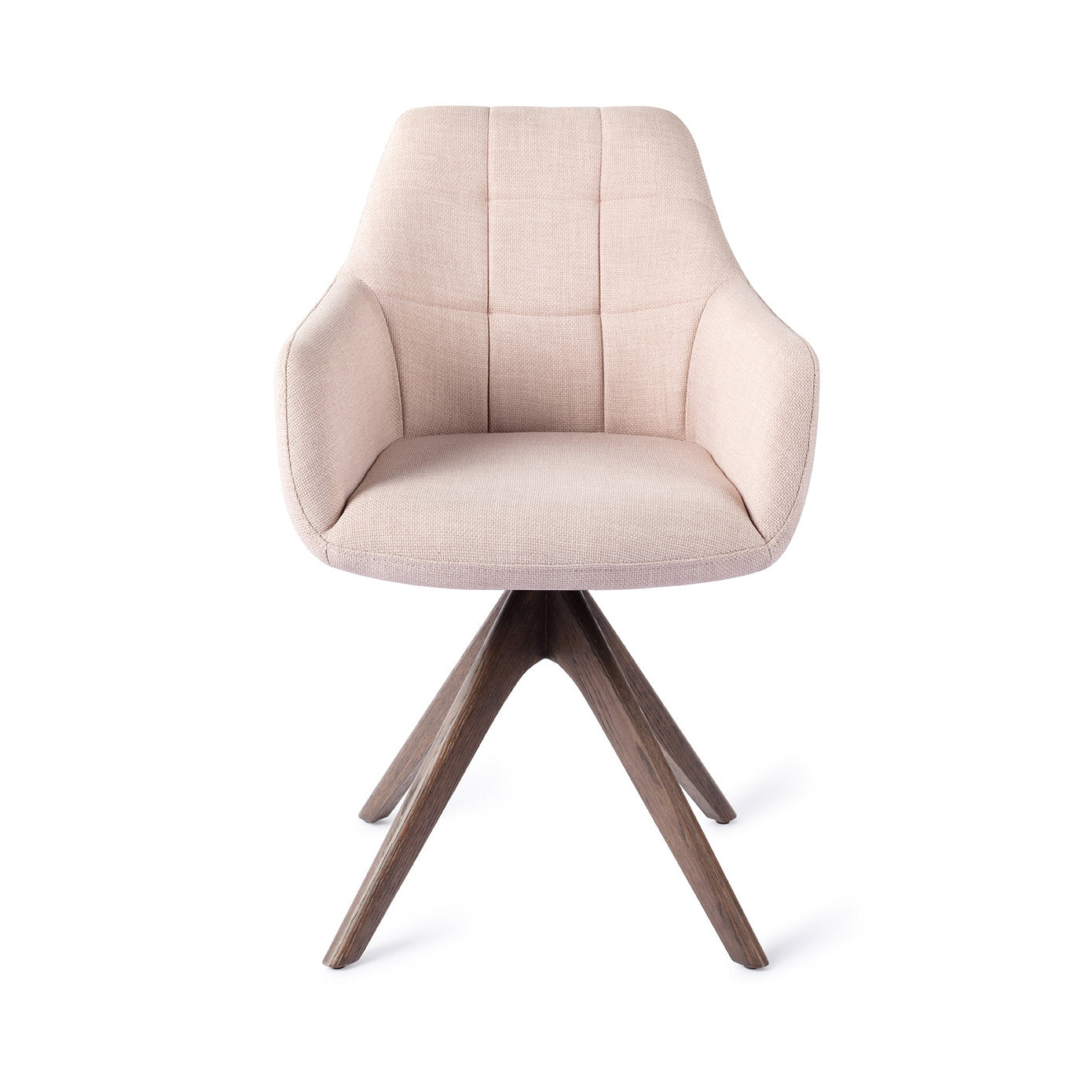 Jesper Home Noto Petal Pink Eetkamerstoel - Revolve Oak Walnut - KwaliteitWonen.nl
