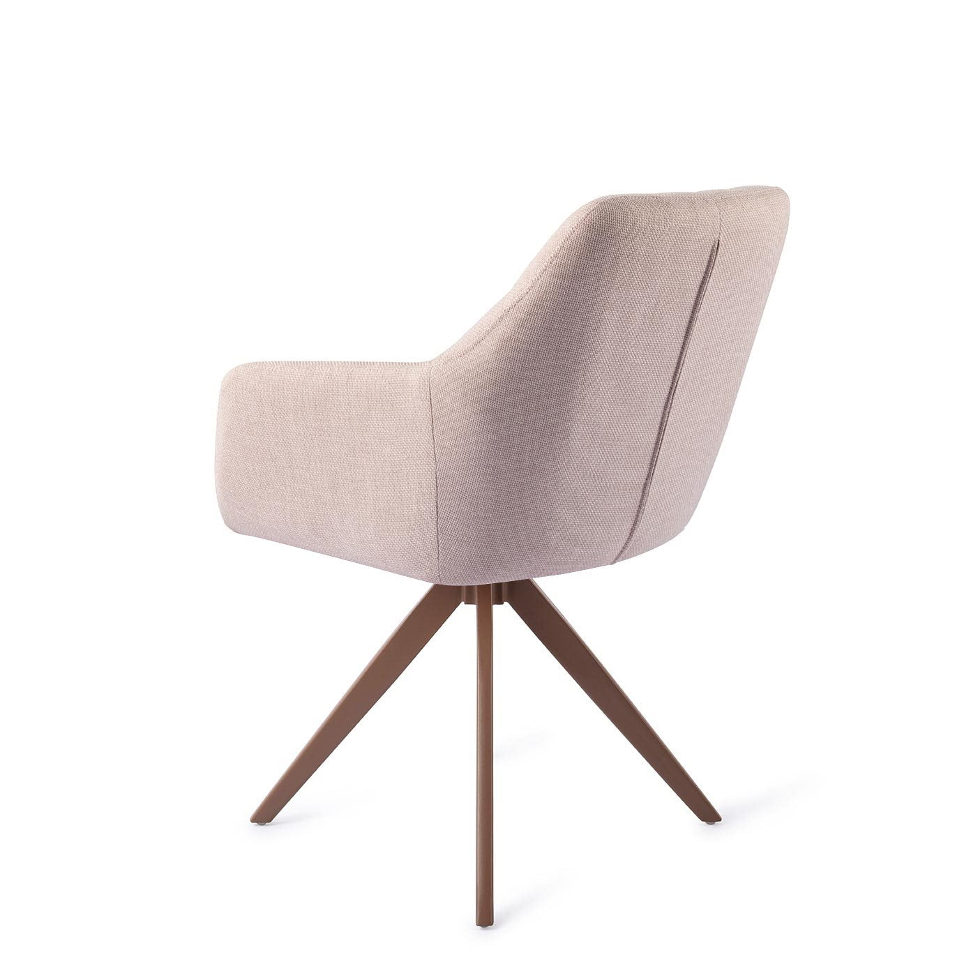 Jesper Home Noto Petal Pink Eetkamerstoel - Turn Brown - KwaliteitWonen.nl