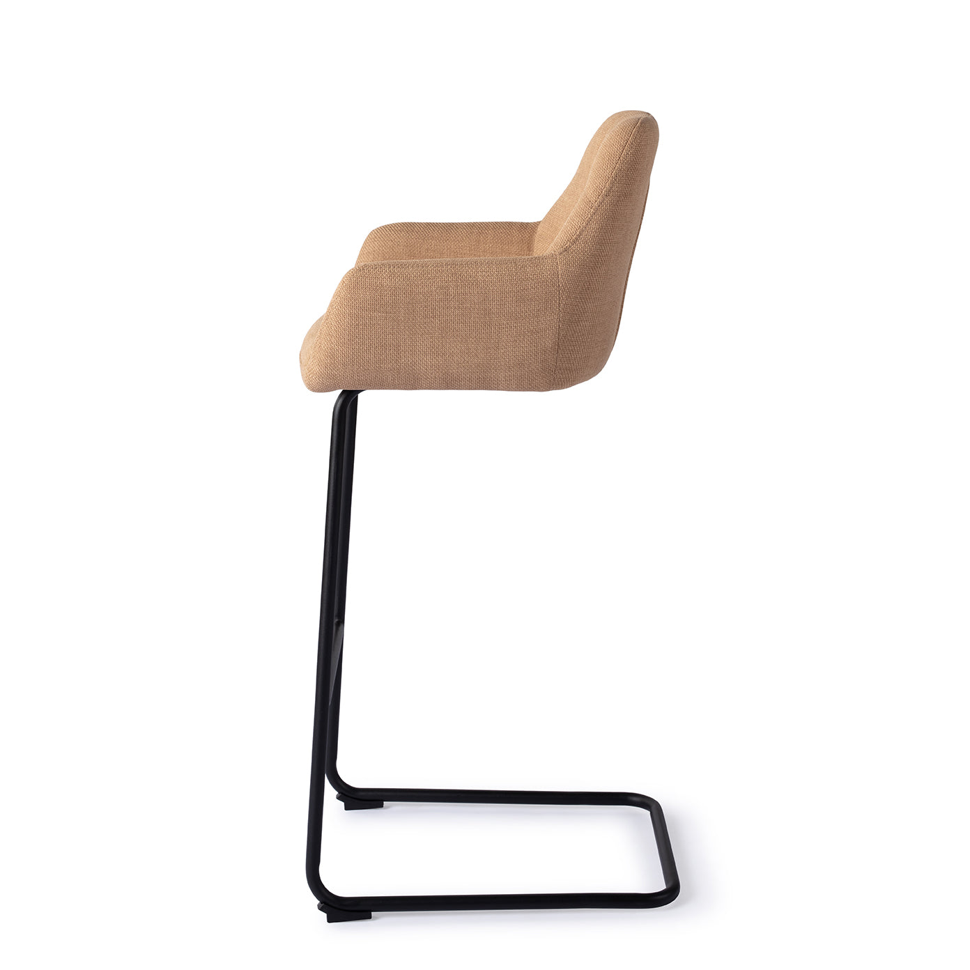 Jesper Home Noto Toasted Toffee Barkruk - Arch Black (H) - KwaliteitWonen.nl