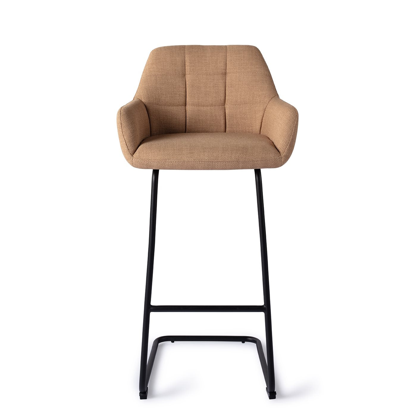 Jesper Home Noto Toasted Toffee Barkruk - Arch Black (H) - KwaliteitWonen.nl