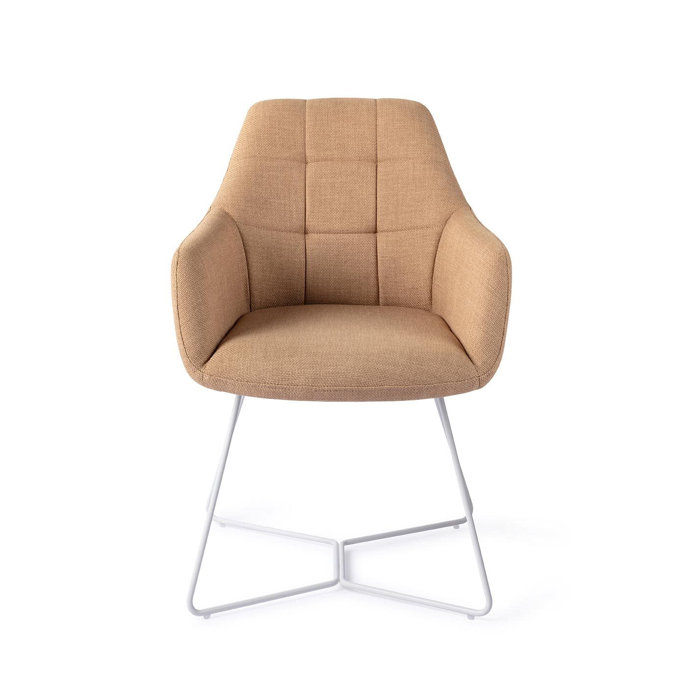 Jesper Home Noto Toasted Toffee Eetkamerstoel - Beehive White - KwaliteitWonen.nl