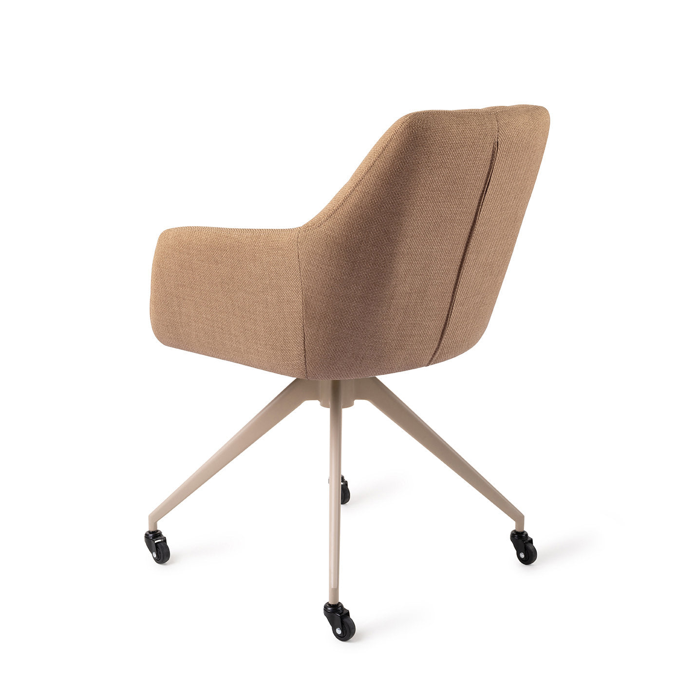 Jesper Home Noto Toasted Toffee Eetkamerstoel - Glide Beige - KwaliteitWonen.nl