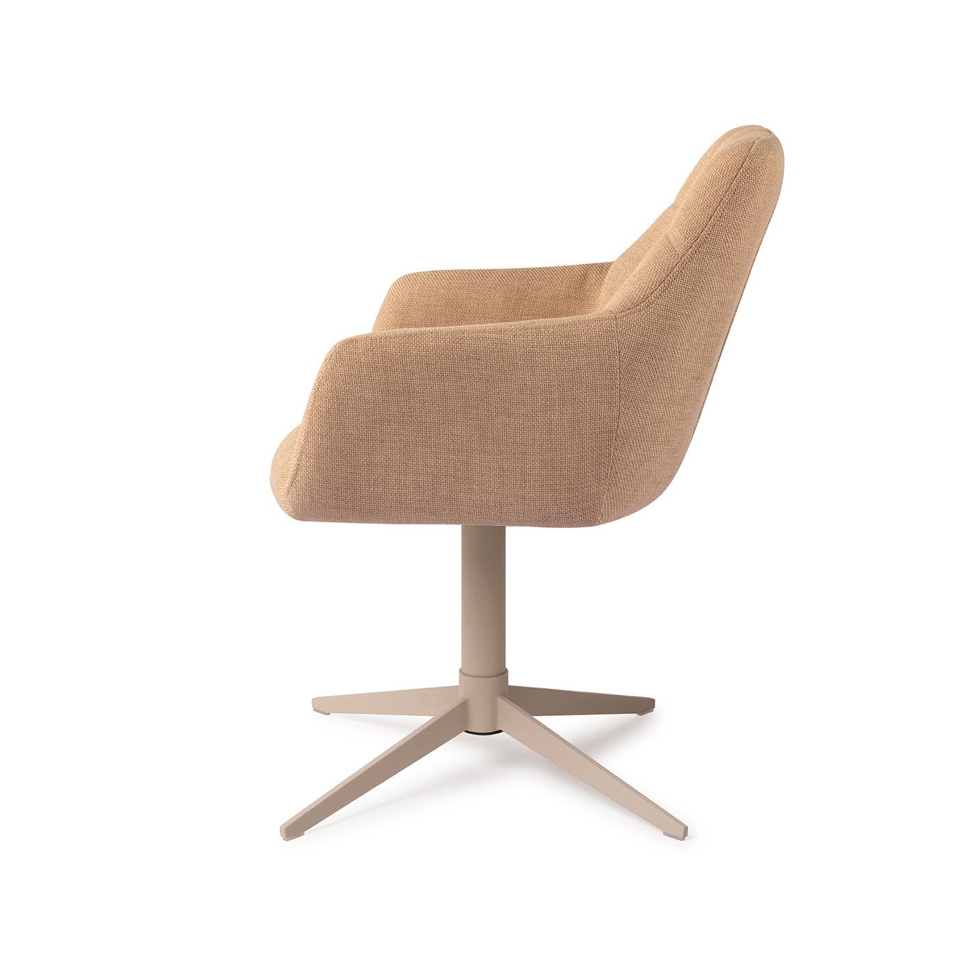 Jesper Home Noto Toasted Toffee Eetkamerstoel - Quad Beige - KwaliteitWonen.nl