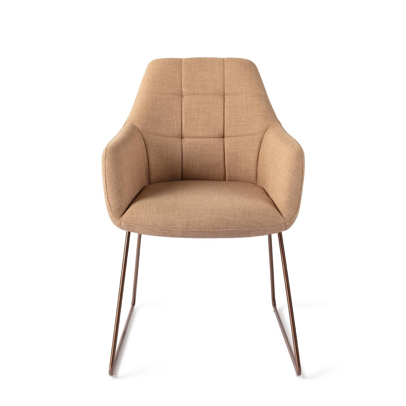 Jesper Home Noto Toasted Toffee Eetkamerstoel - Slide Rose - KwaliteitWonen.nl