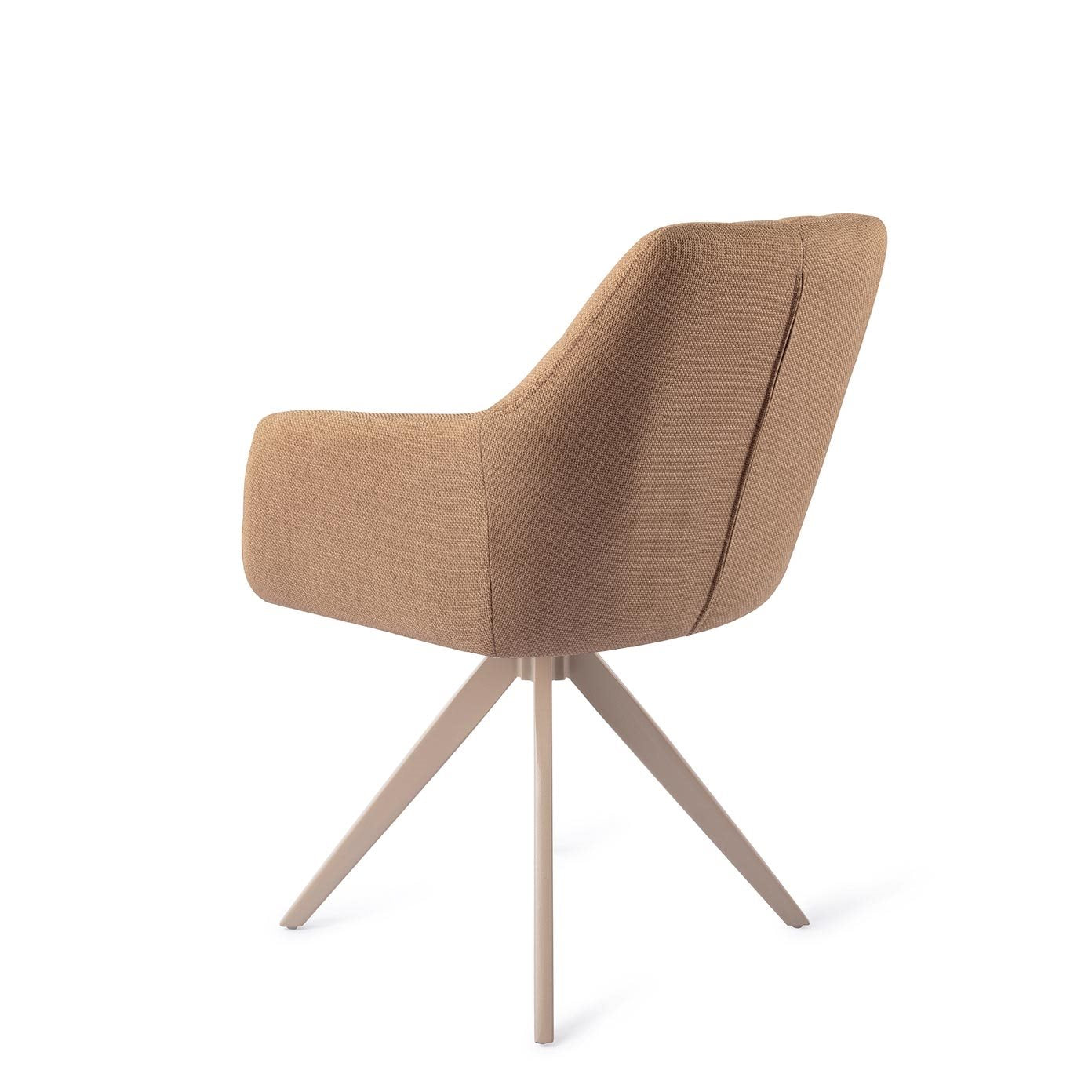 Jesper Home Noto Toasted Toffee Eetkamerstoel - Turn Beige - KwaliteitWonen.nl