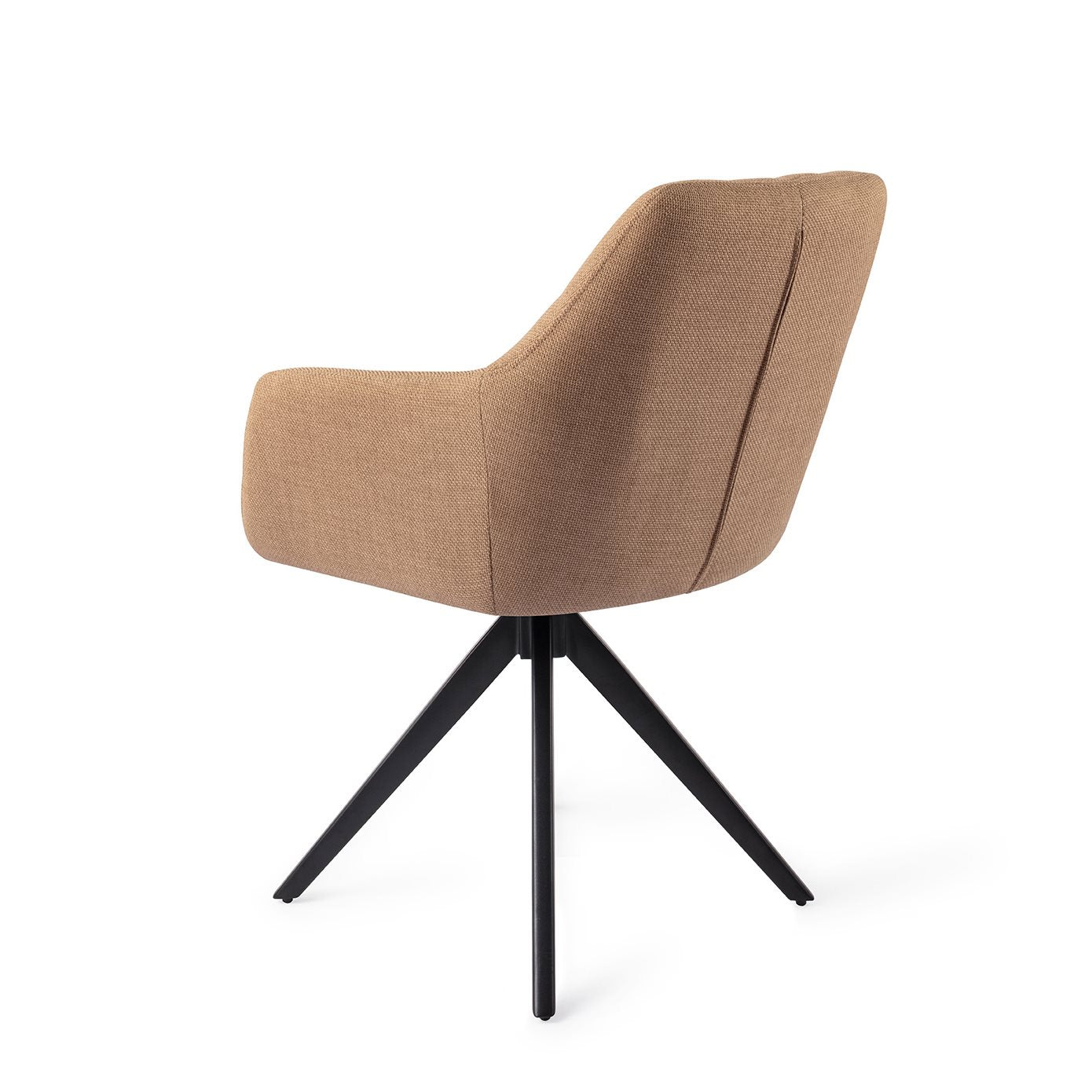 Jesper Home Noto Toasted Toffee Eetkamerstoel - Turn Black - KwaliteitWonen.nl