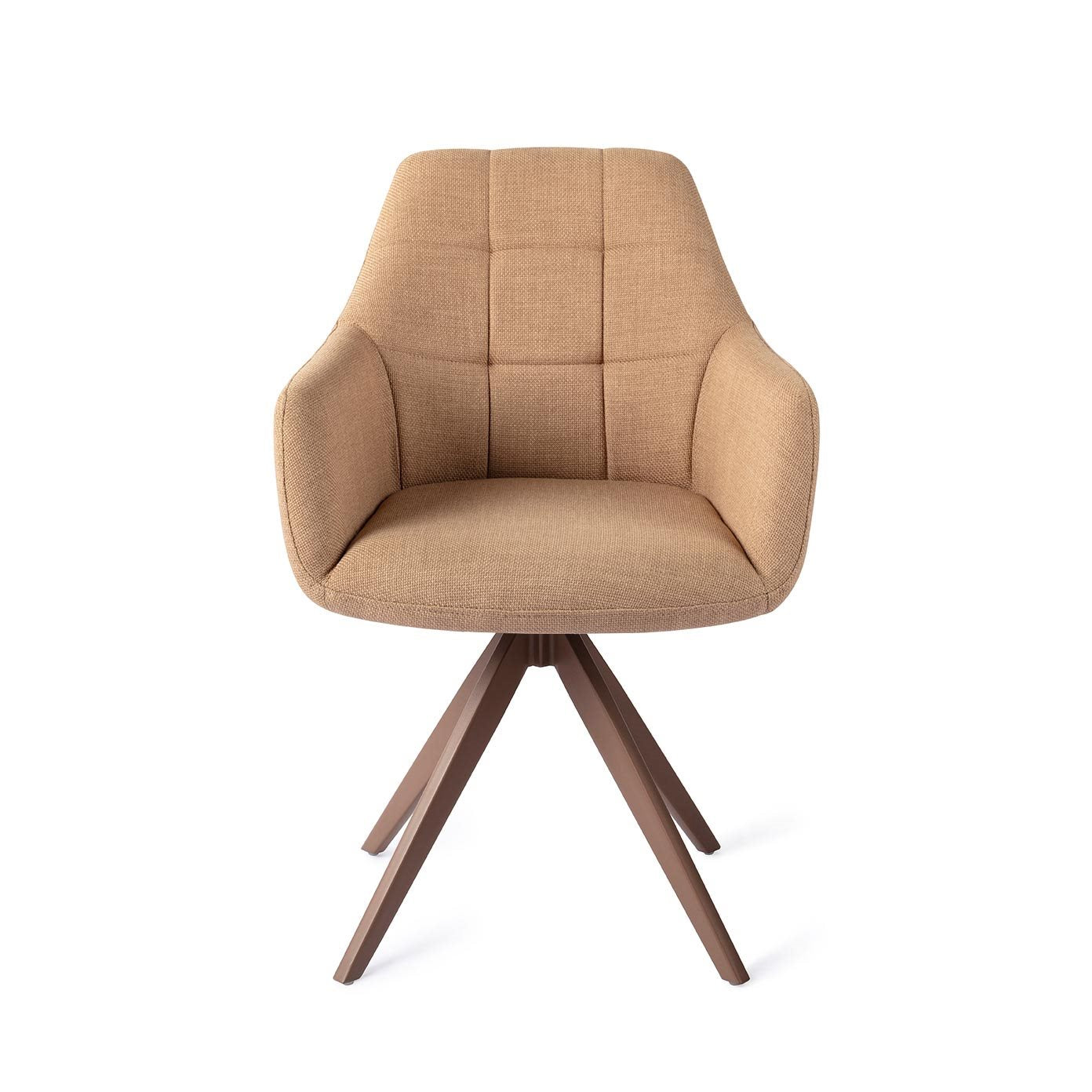 Jesper Home Noto Toasted Toffee Eetkamerstoel - Turn Brown - KwaliteitWonen.nl