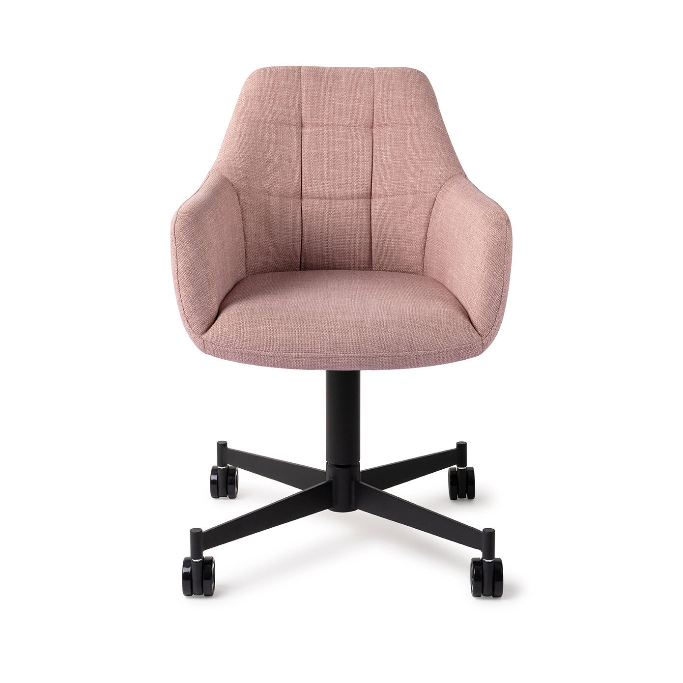 Jesper Home Noto VIntage Rose Eetkamerstoel - Caster Black - KwaliteitWonen.nl