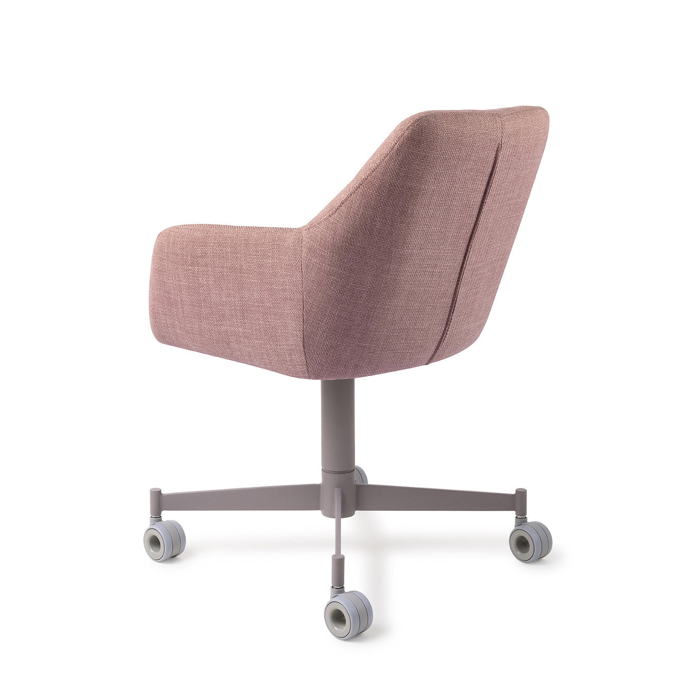 Jesper Home Noto VIntage Rose Eetkamerstoel - Caster Grey - KwaliteitWonen.nl