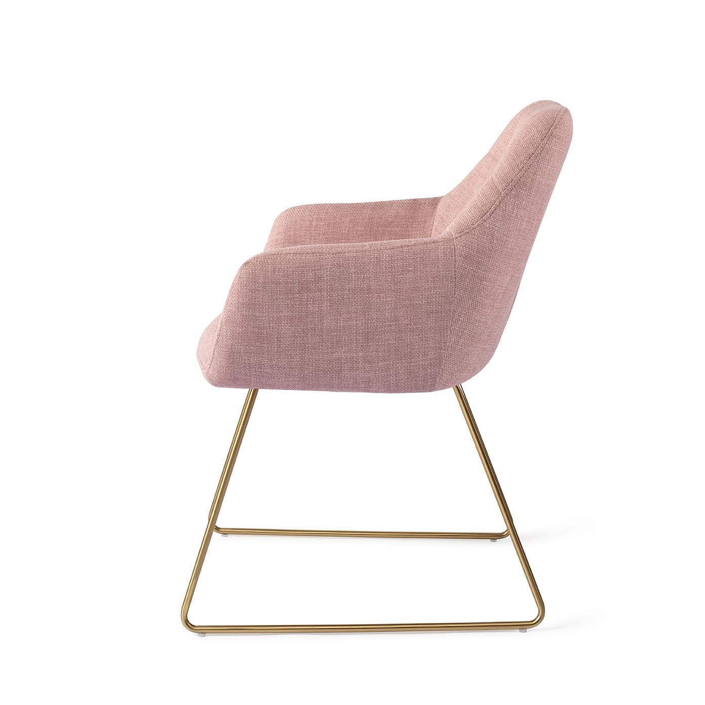 Jesper Home Noto VIntage Rose Eetkamerstoel - Slide Gold - KwaliteitWonen.nl