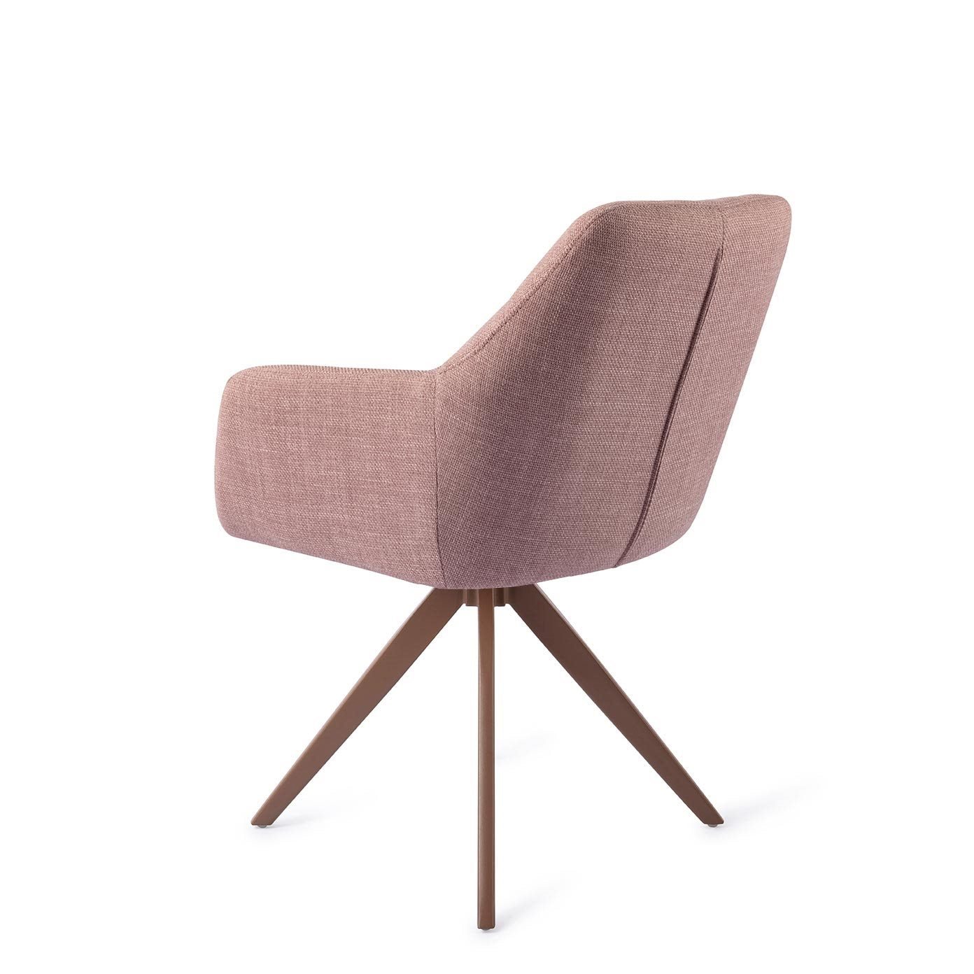 Jesper Home Noto VIntage Rose Eetkamerstoel - Turn Brown - KwaliteitWonen.nl