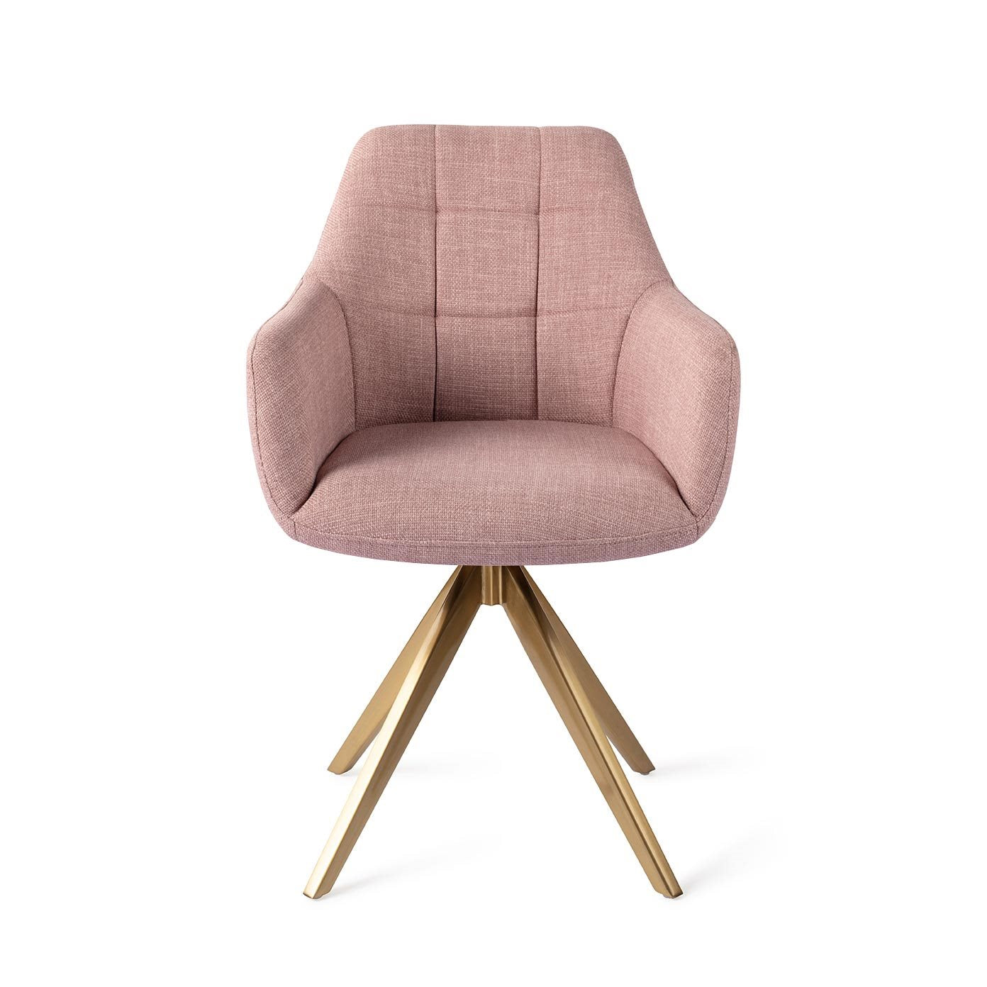 Jesper Home Noto VIntage Rose Eetkamerstoel - Turn Gold - KwaliteitWonen.nl