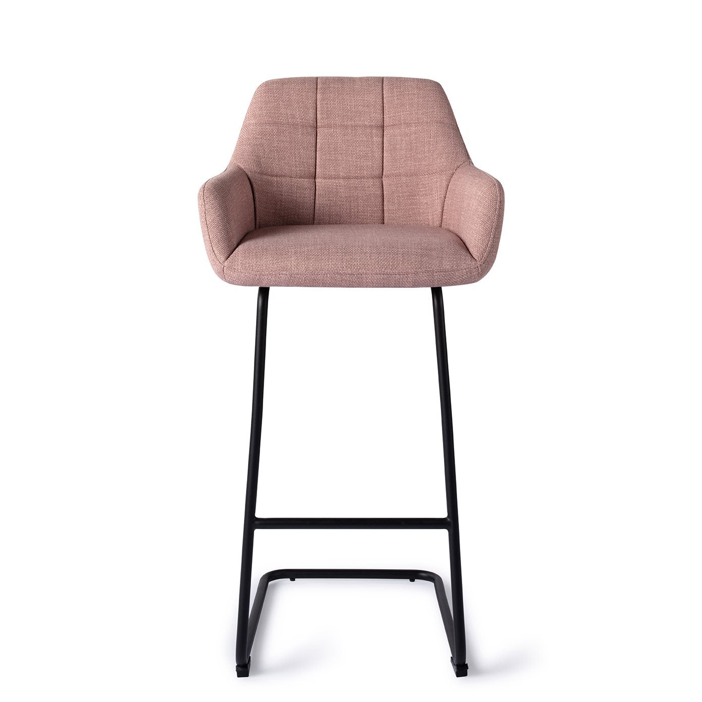 Jesper Home Noto Vintage Rose Barkruk - Arch Black (H) - KwaliteitWonen.nl