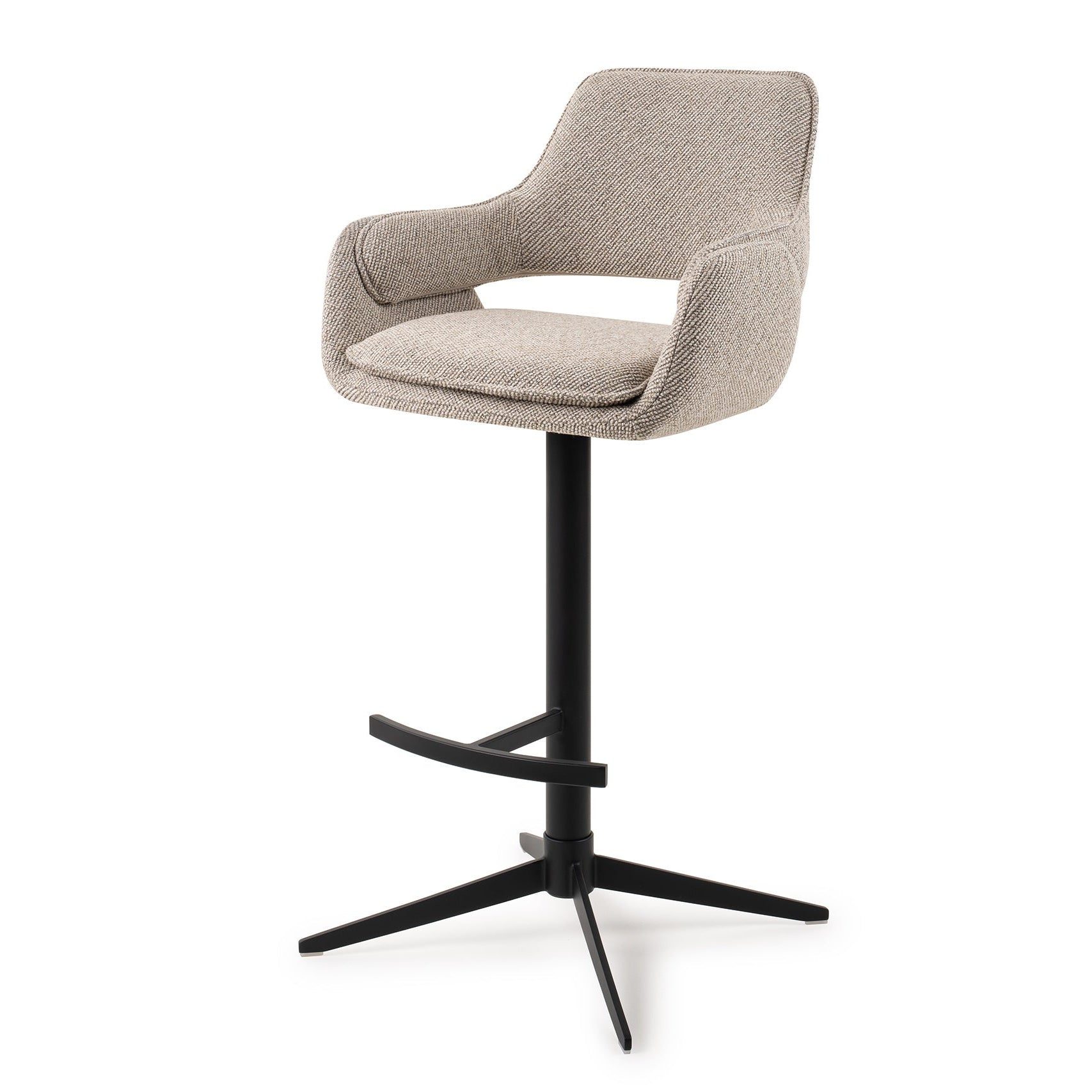 Jesper Home Oketo Beige Haze Barkruk (H) - KwaliteitWonen.nl
