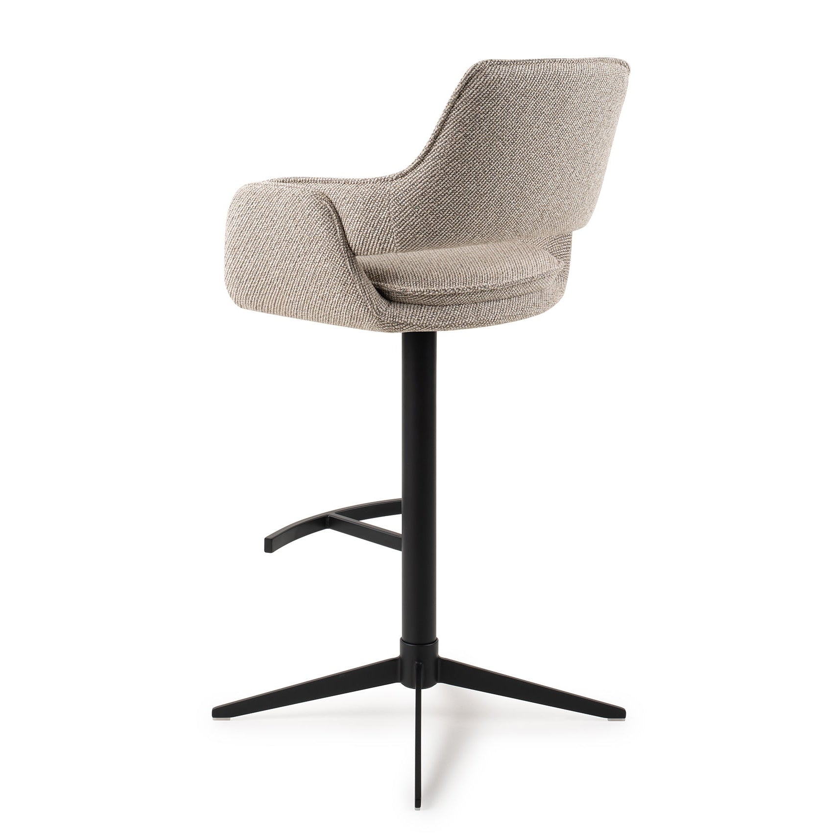 Jesper Home Oketo Beige Haze Barkruk (H)-Kwaliteitwonen.nl