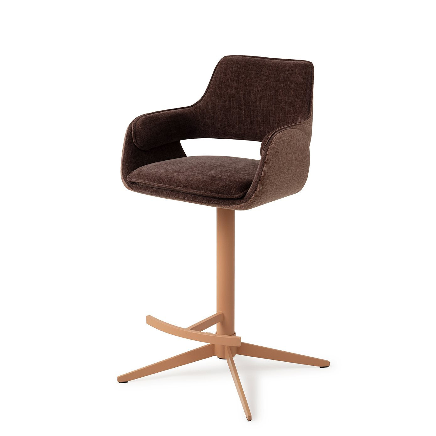 Jesper Home Oketo Chestnut Chase Barkruk (L) - KwaliteitWonen.nl