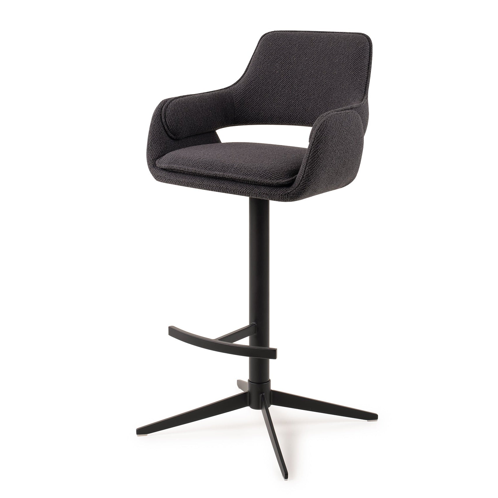 Jesper Home Oketo Indigo Ink Barkruk (H)-Kwaliteitwonen.nl