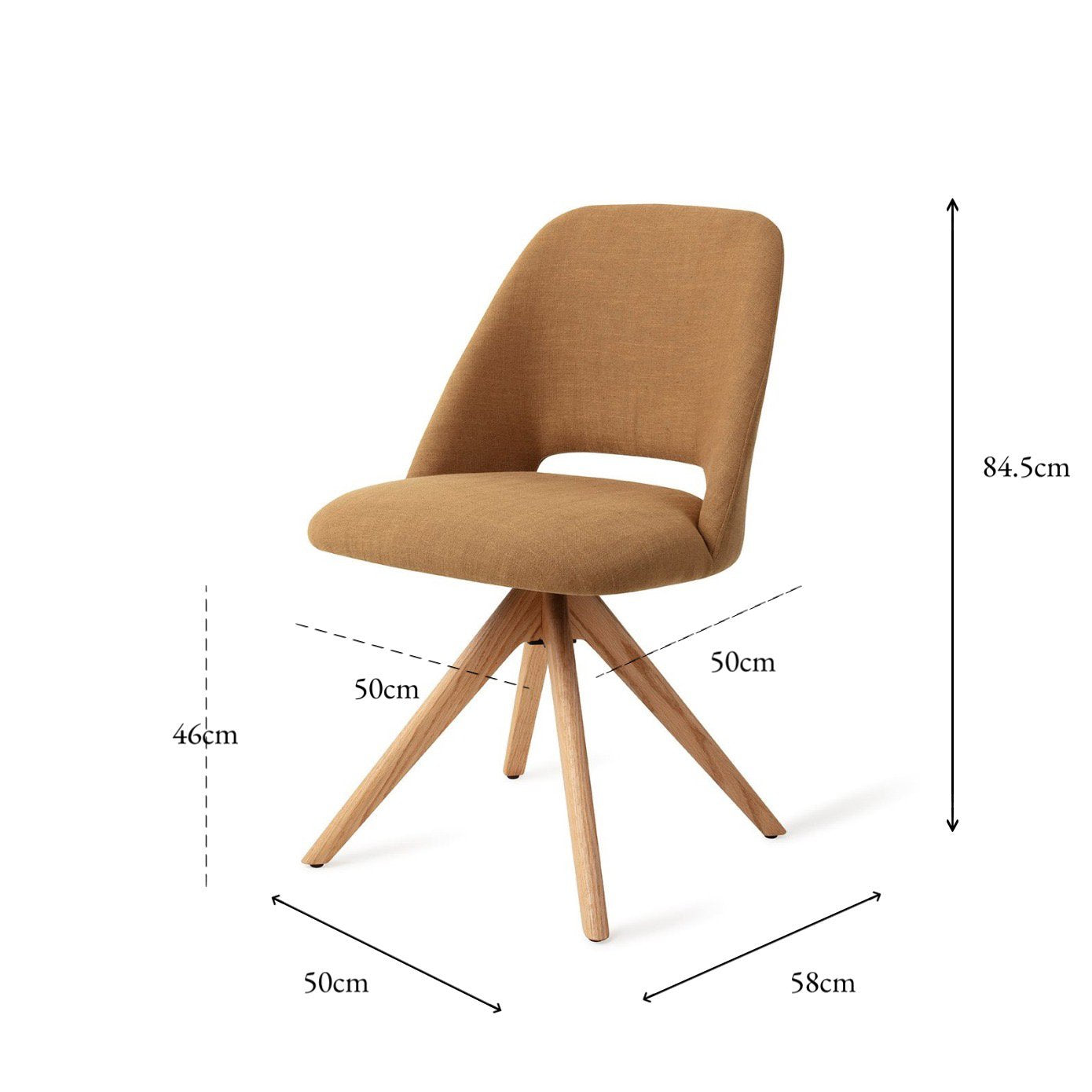 Jesper Home Sasue Oh My Ochre Eetkamerstoel - Revolve Oak Natural - KwaliteitWonen.nl