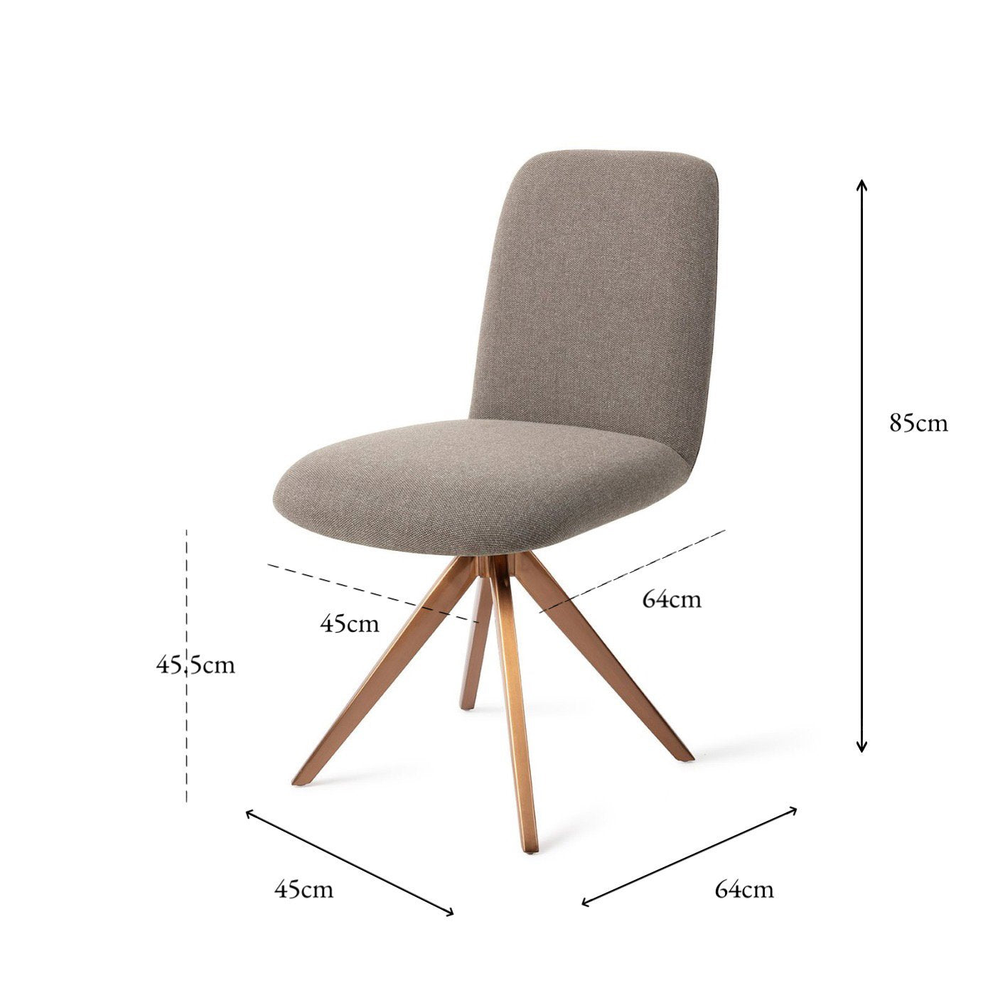 Jesper Home Taiwa Foggy Fusion Eetkamerstoel - Turn Rose - KwaliteitWonen.nl