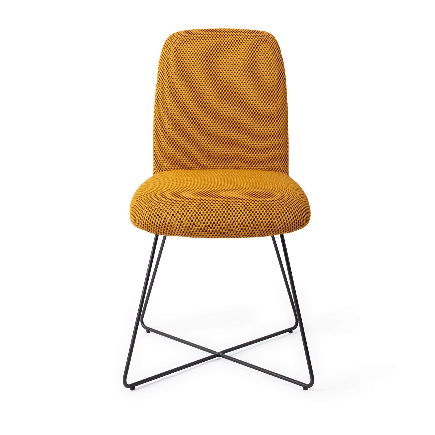 Jesper Home Taiwa Groovy Garam Eetkamerstoel - Cross Black - KwaliteitWonen.nl