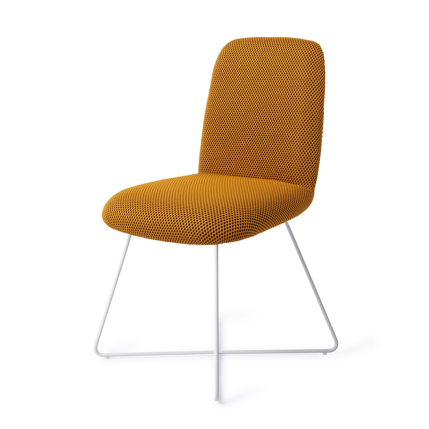 Jesper Home Taiwa Groovy Garam Eetkamerstoel - Cross White - KwaliteitWonen.nl