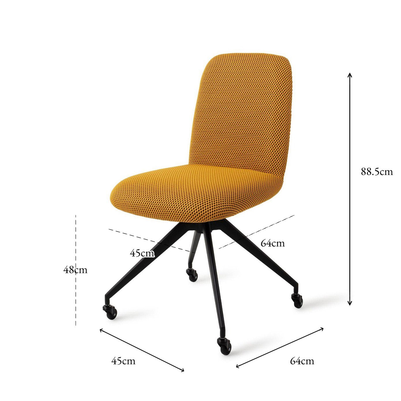 Jesper Home Taiwa Groovy Garam Eetkamerstoel - Glide Black - KwaliteitWonen.nl