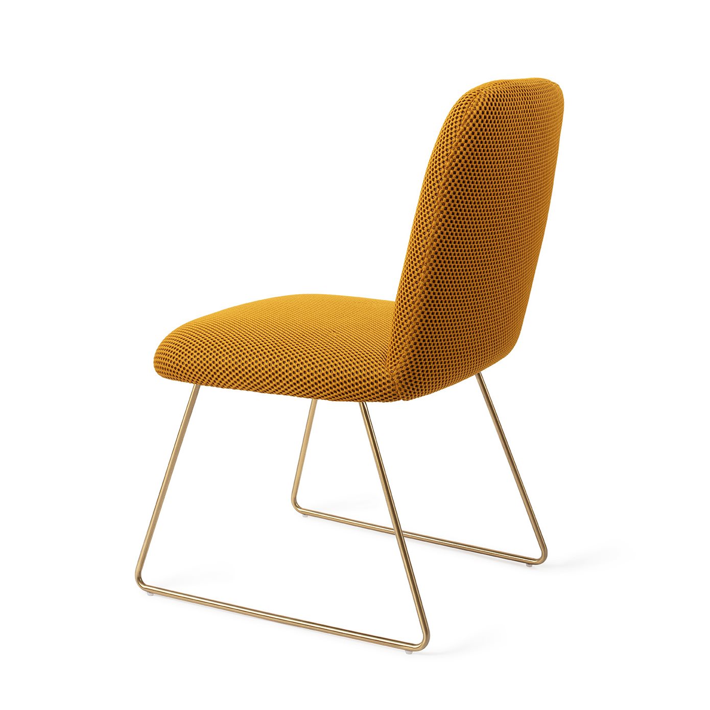 Jesper Home Taiwa Groovy Garam Eetkamerstoel - Slide Gold - KwaliteitWonen.nl