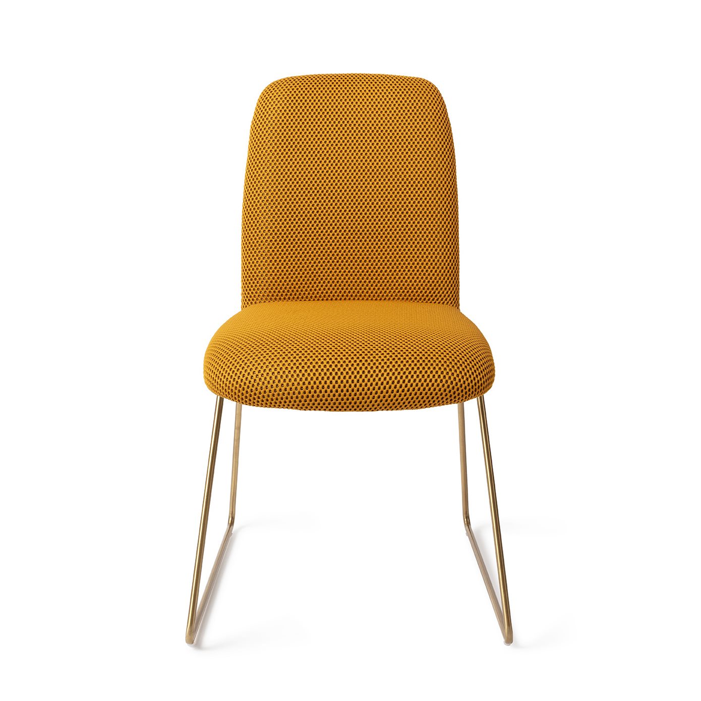Jesper Home Taiwa Groovy Garam Eetkamerstoel - Slide Gold - KwaliteitWonen.nl