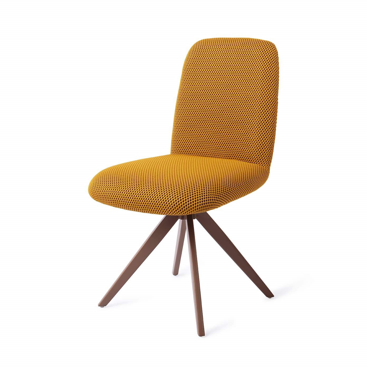Jesper Home Taiwa Groovy Garam Eetkamerstoel - Turn Brown - KwaliteitWonen.nl