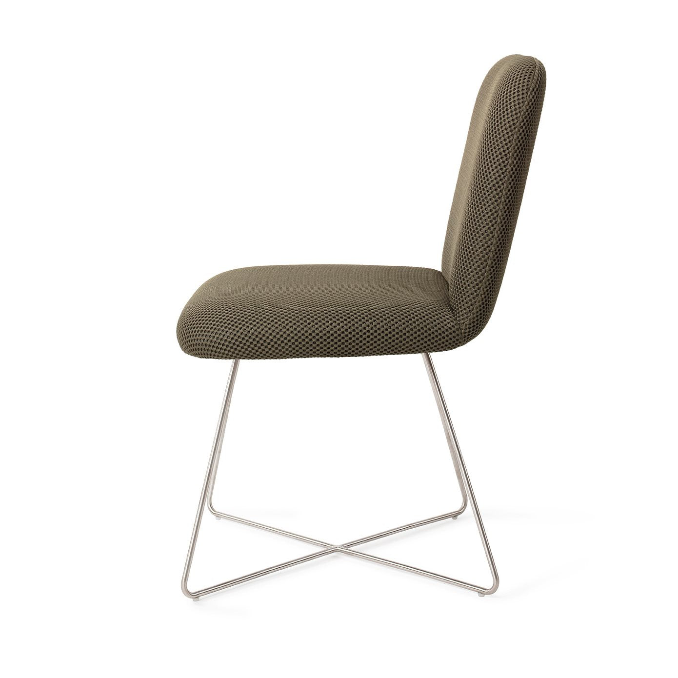 Jesper Home Taiwa Jungle Jewel Eetkamerstoel - Cross Steel - KwaliteitWonen.nl