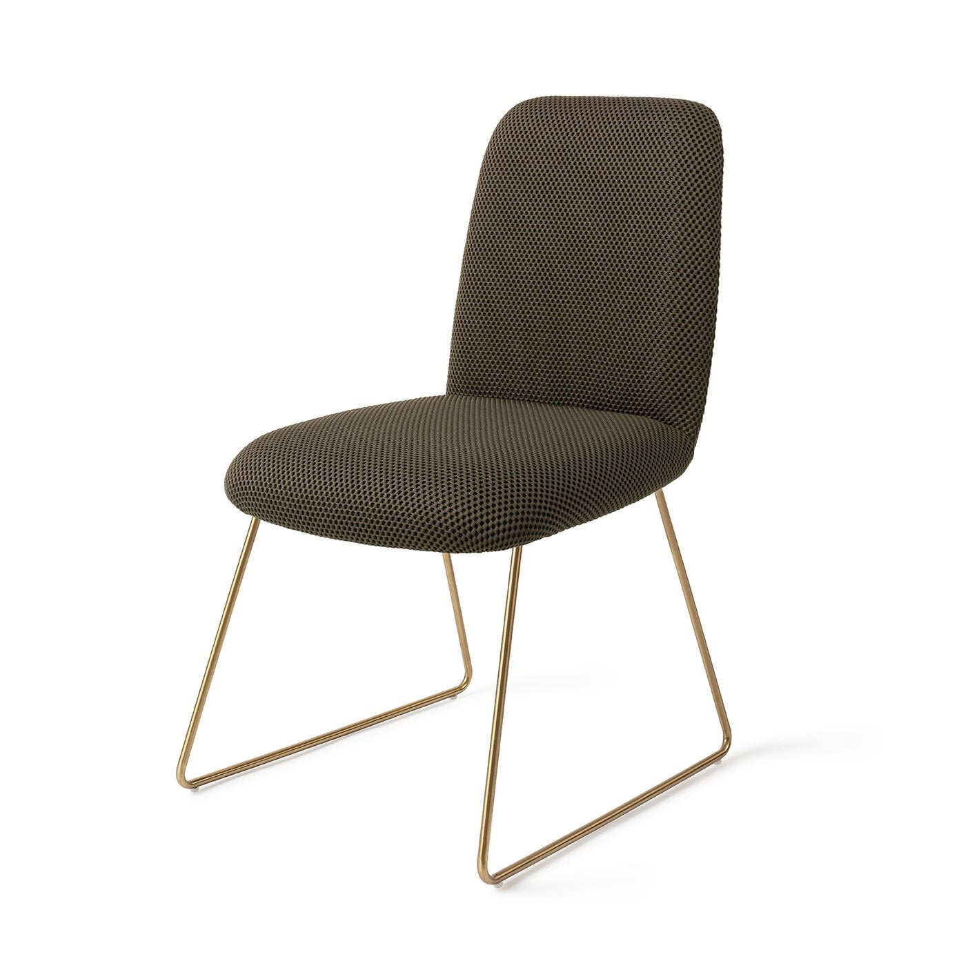 Jesper Home Taiwa Jungle Jewel Eetkamerstoel - Slide Gold - KwaliteitWonen.nl