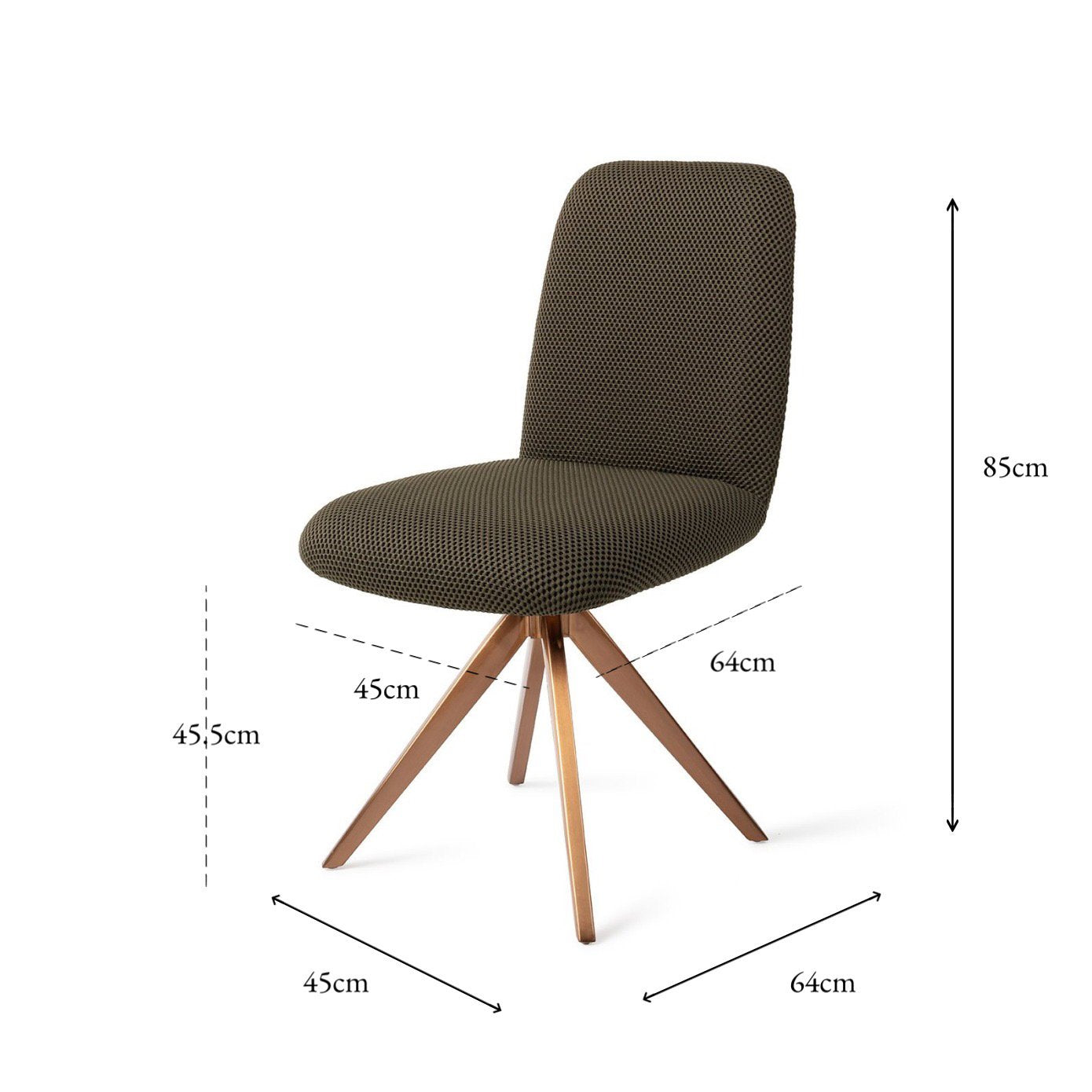 Jesper Home Taiwa Jungle Jewel Eetkamerstoel - Turn Rose - KwaliteitWonen.nl