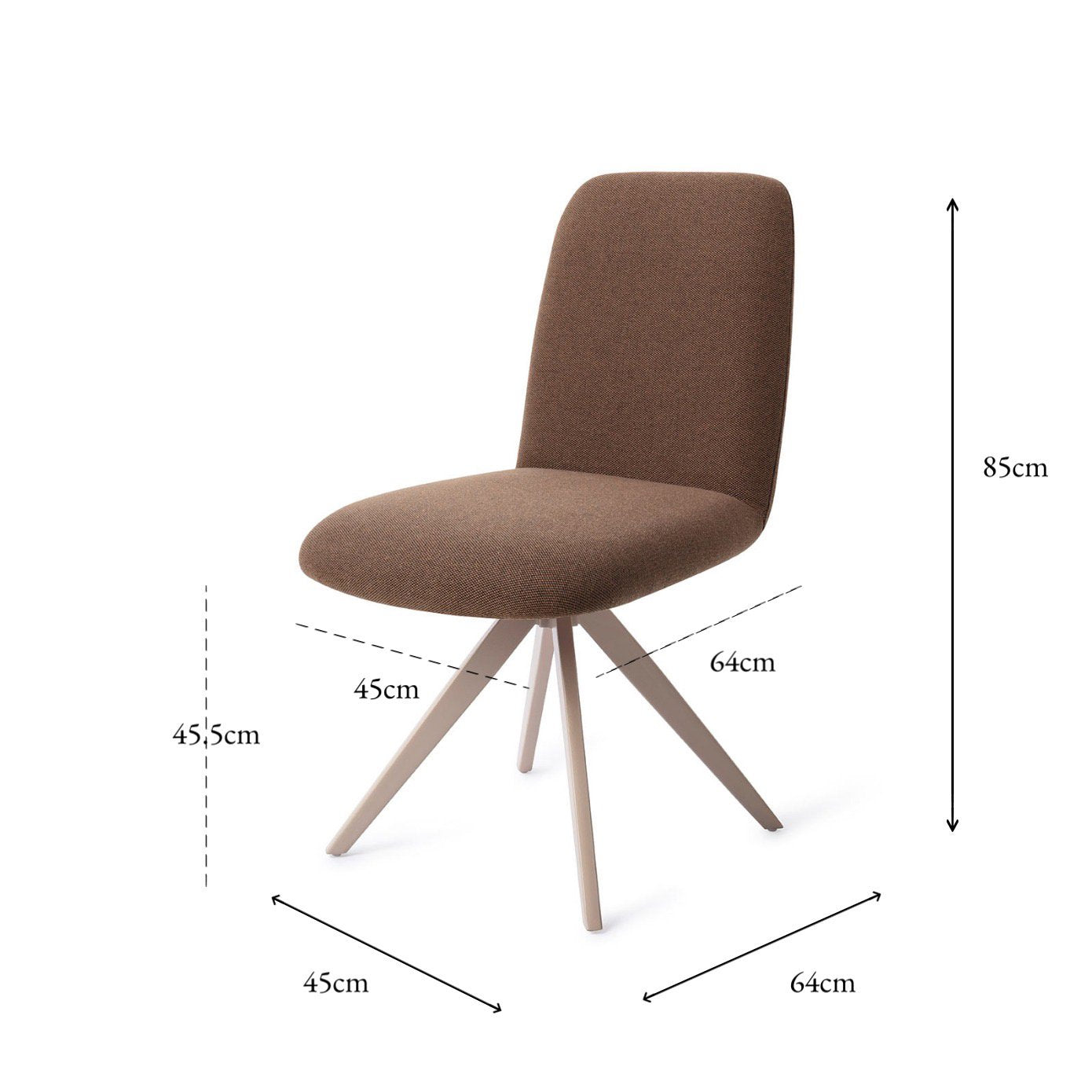 Jesper Home Taiwa Rustic Rye Eetkamerstoel - Turn Beige - KwaliteitWonen.nl