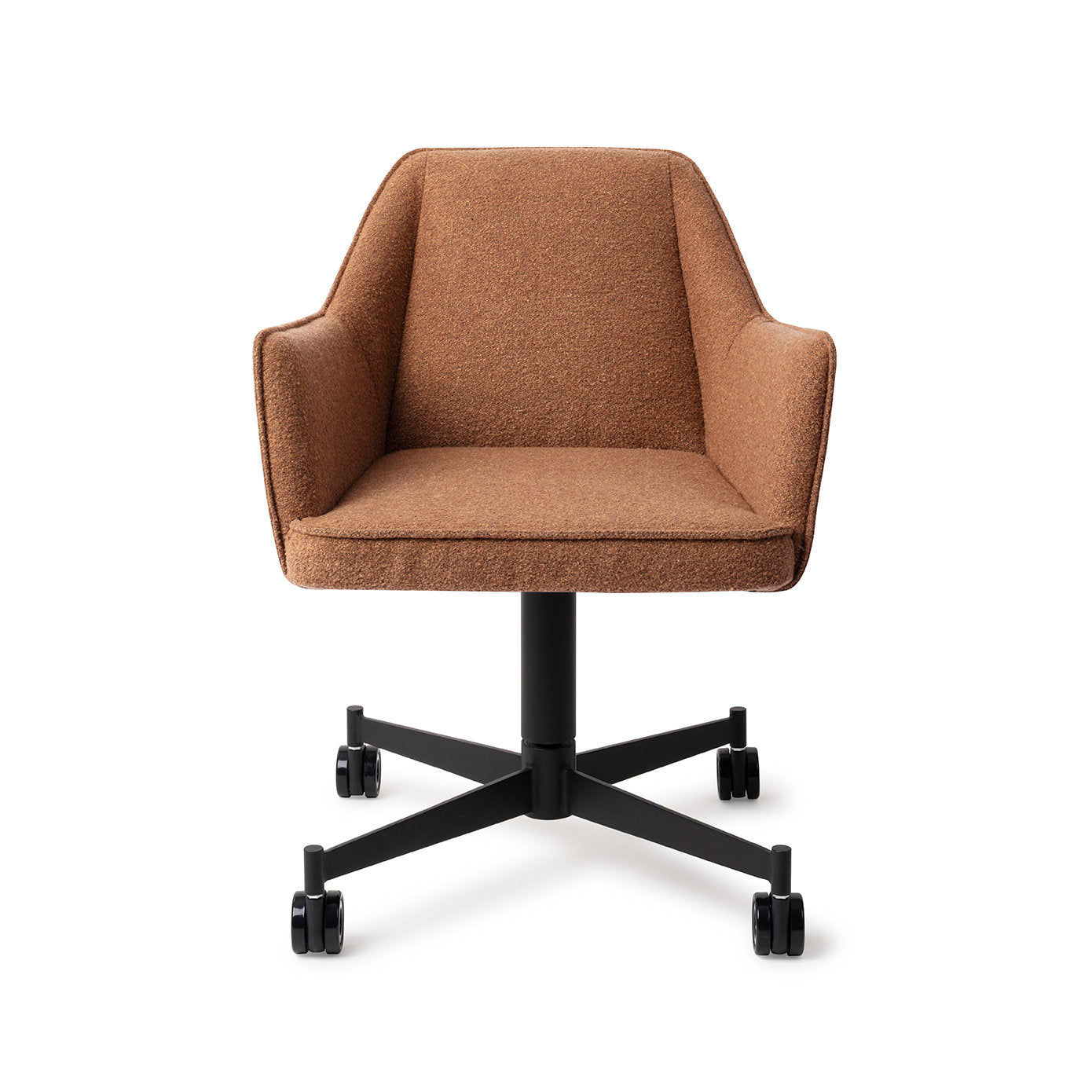 Jesper Home Tome Cinnamon Bun Eetkamerstoel - Caster Black - KwaliteitWonen.nl