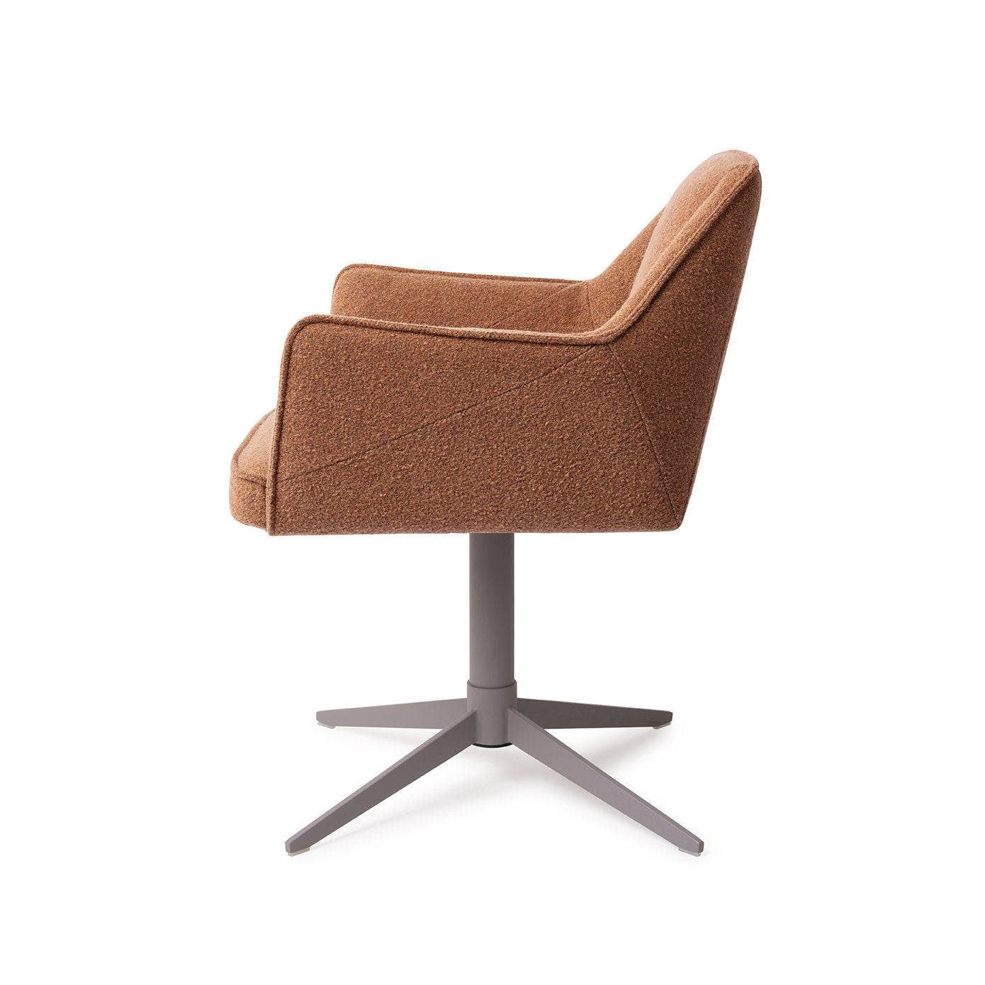 Jesper Home Tome Cinnamon Bun Eetkamerstoel - Quad Grey - KwaliteitWonen.nl