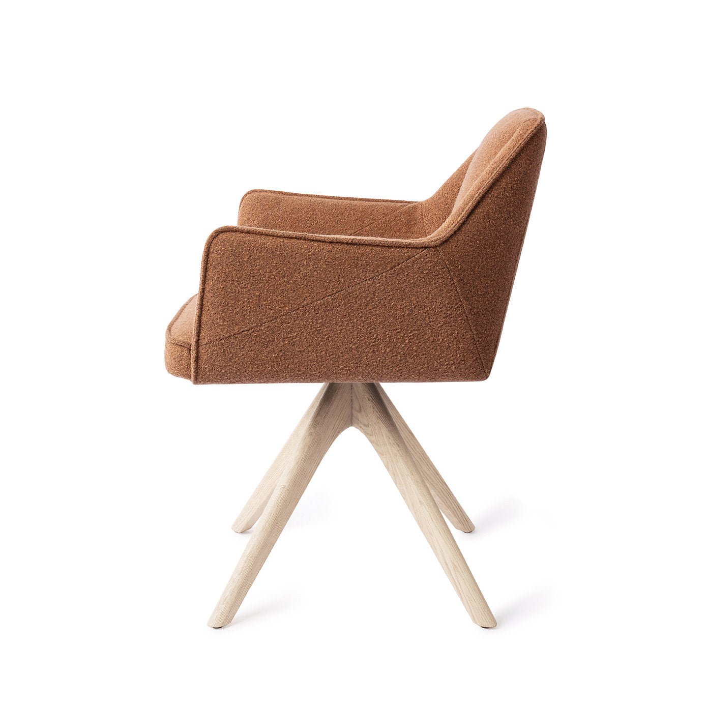 Jesper Home Tome Cinnamon Bun Eetkamerstoel - Revolve Oak Bleach - KwaliteitWonen.nl