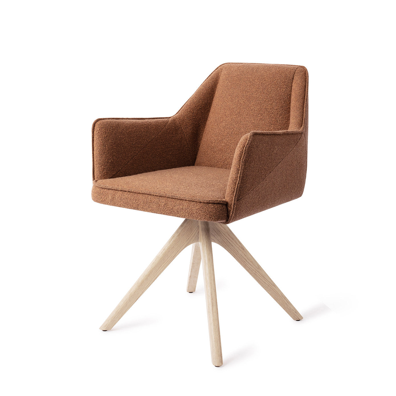 Jesper Home Tome Cinnamon Bun Eetkamerstoel - Revolve Oak Bleach - KwaliteitWonen.nl