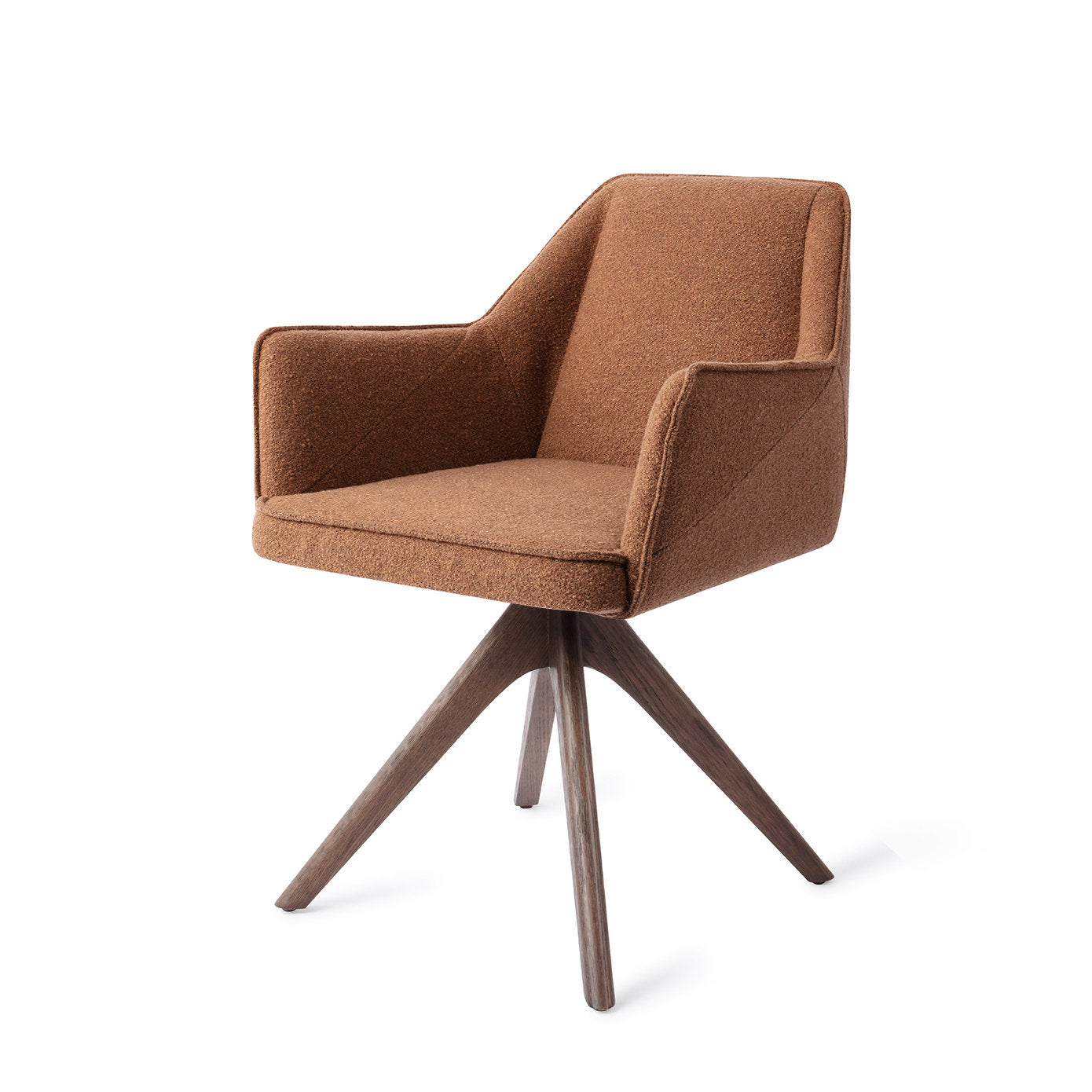 Jesper Home Tome Cinnamon Bun Eetkamerstoel - Revolve Oak Walnut - KwaliteitWonen.nl