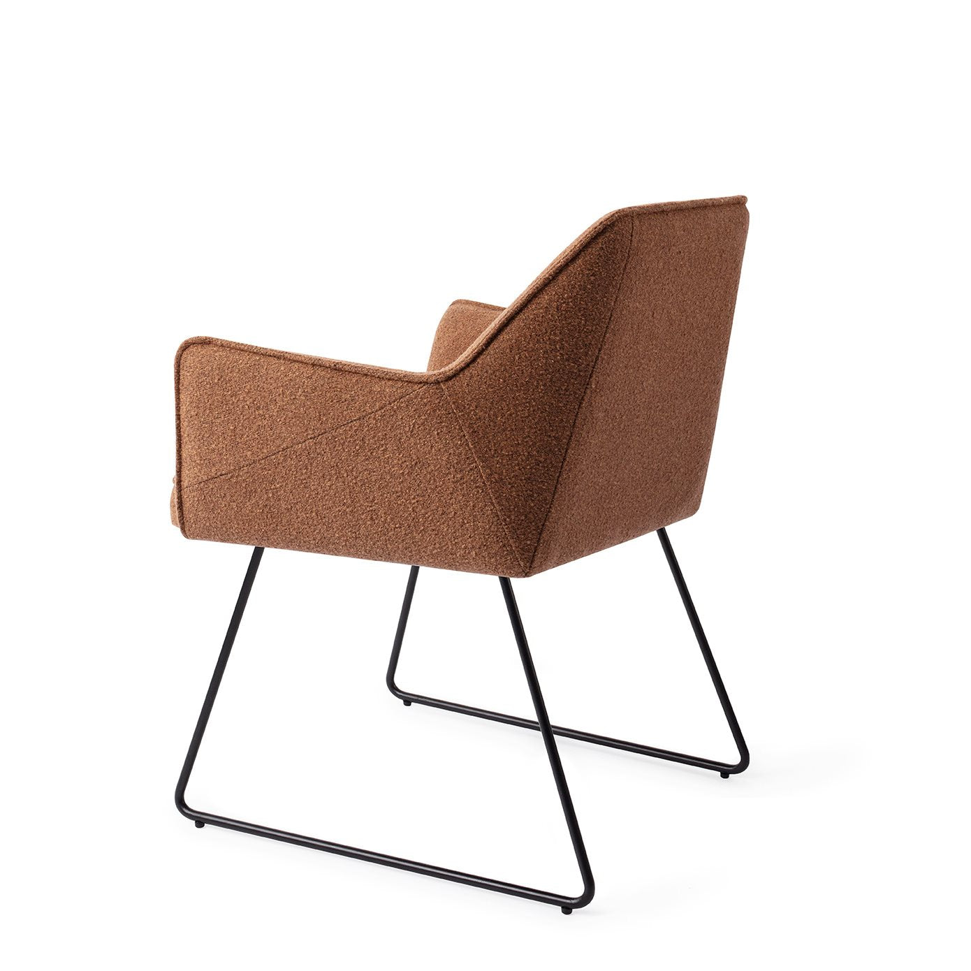 Jesper Home Tome Cinnamon Bun Eetkamerstoel - Slide Black - KwaliteitWonen.nl