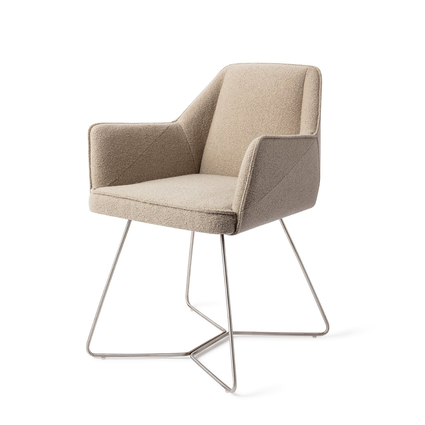 Jesper Home Tome Great Greige Eetkamerstoel - Beehive Steel - KwaliteitWonen.nl