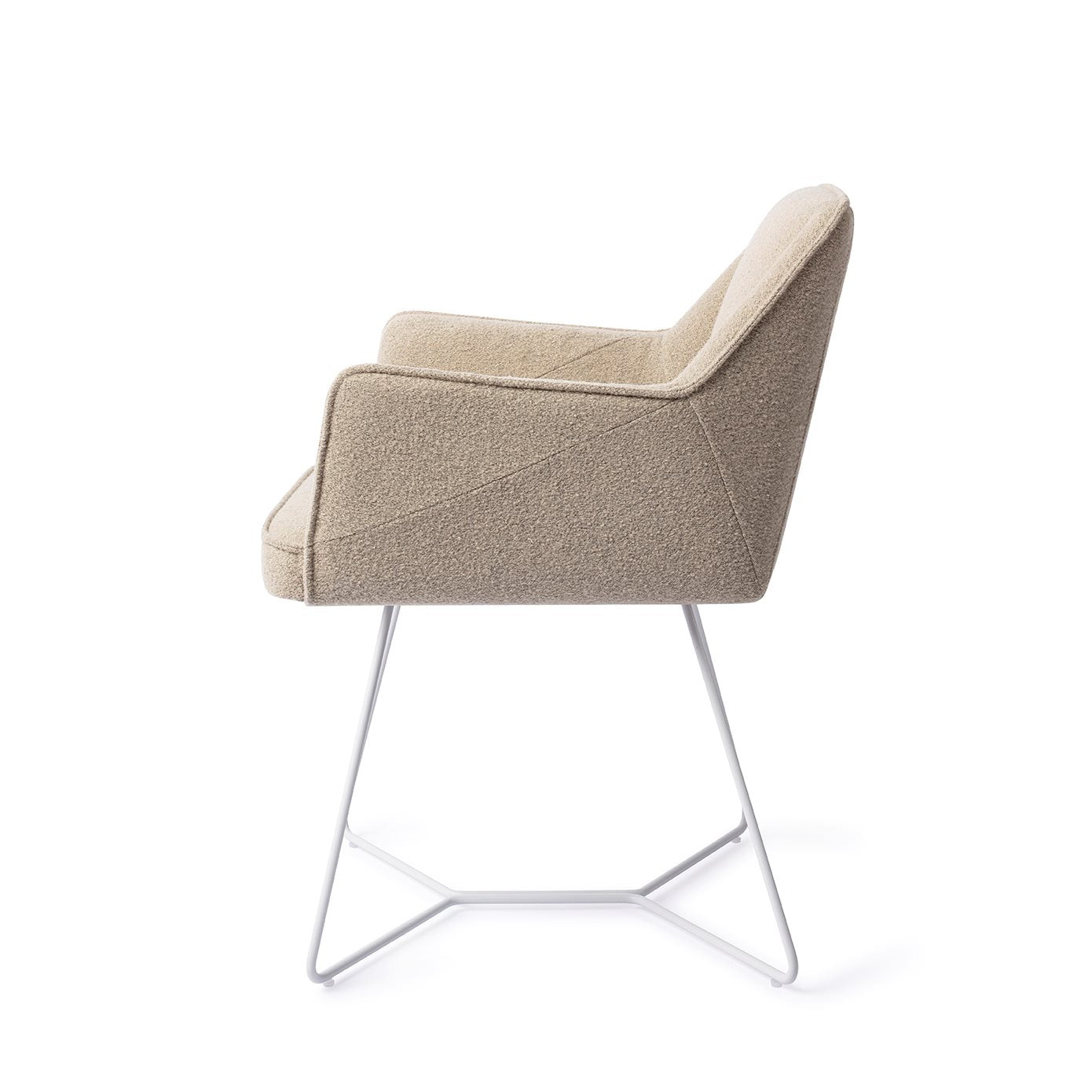 Jesper Home Tome Great Greige Eetkamerstoel - Beehive White - KwaliteitWonen.nl