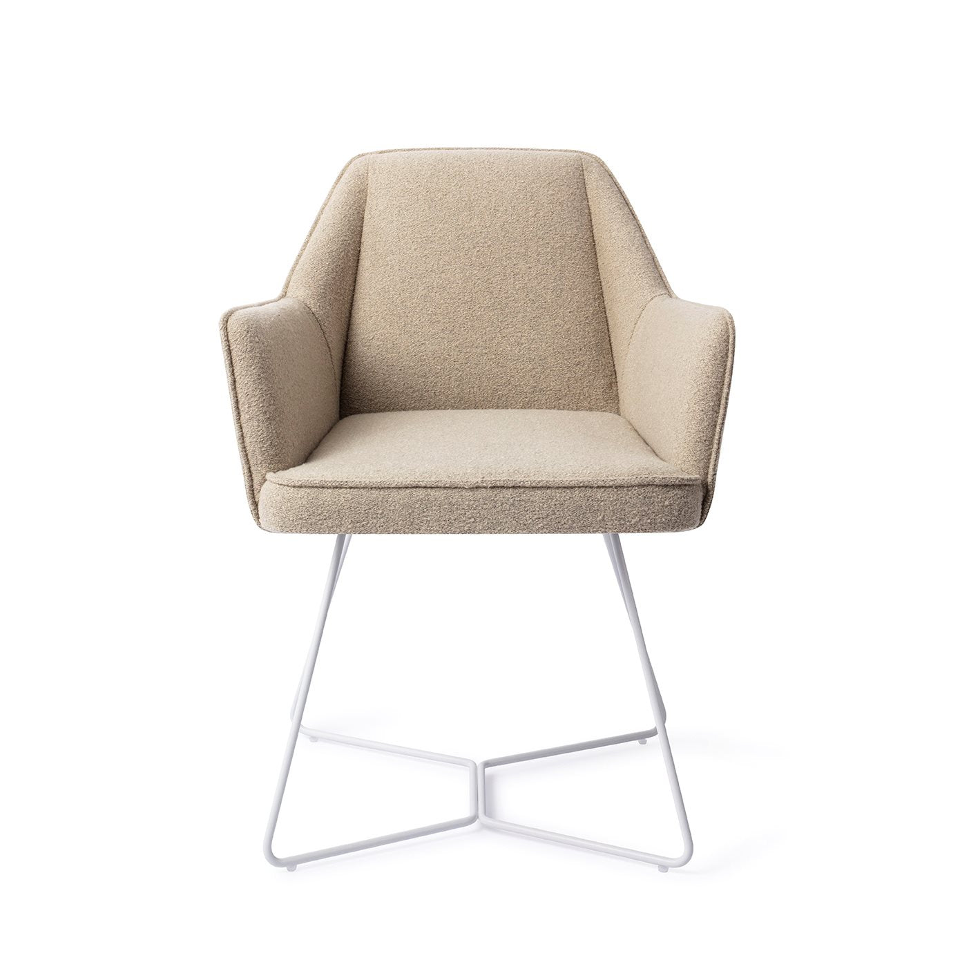 Jesper Home Tome Great Greige Eetkamerstoel - Beehive White - KwaliteitWonen.nl