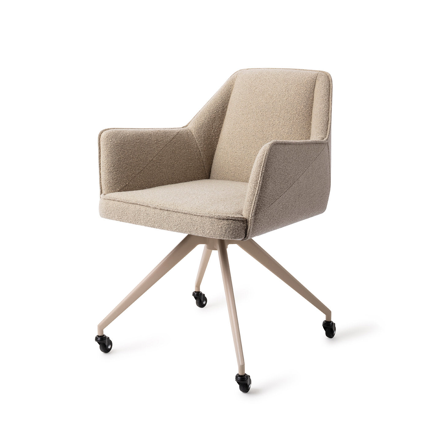 Jesper Home Tome Great Greige Eetkamerstoel - Glide Beige - KwaliteitWonen.nl
