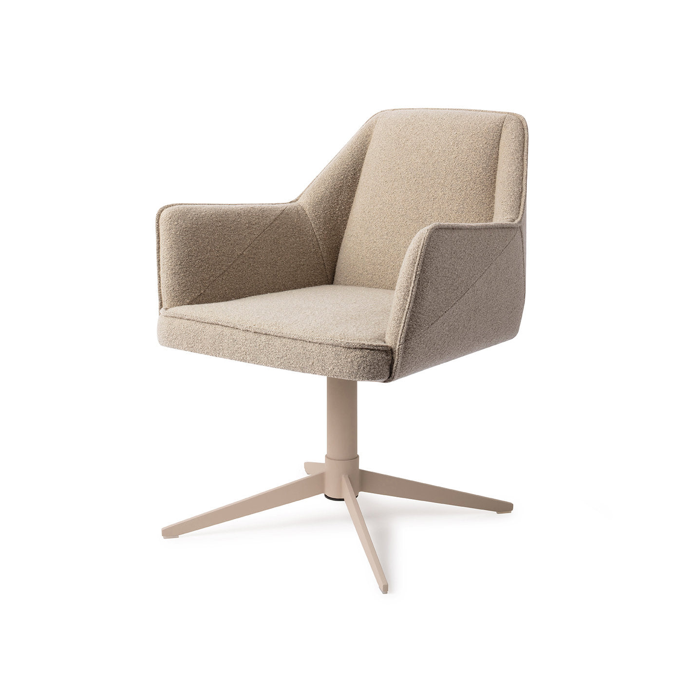 Jesper Home Tome Great Greige Eetkamerstoel - Quad Beige - KwaliteitWonen.nl