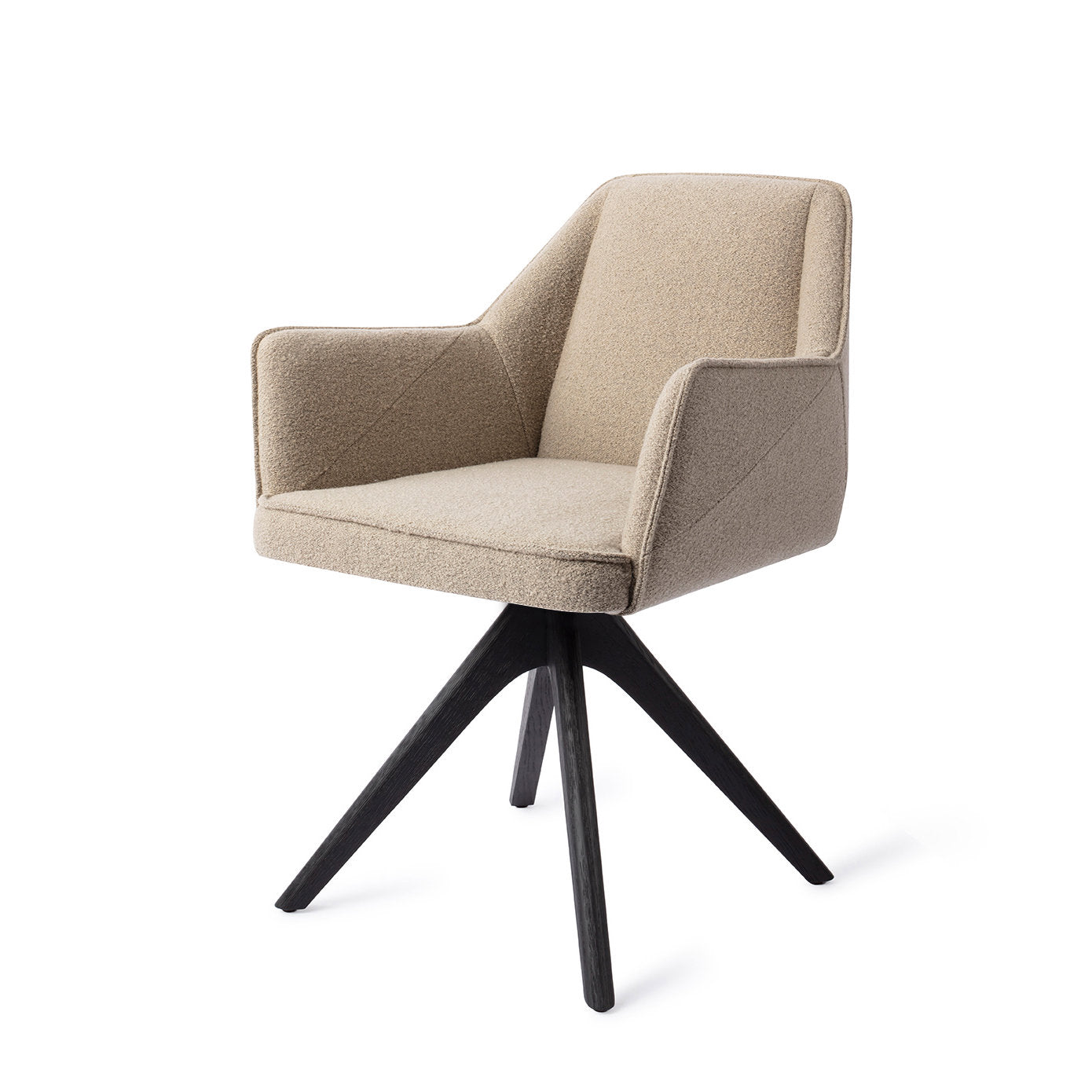 Jesper Home Tome Great Greige Eetkamerstoel - Revolve Oak Black - KwaliteitWonen.nl