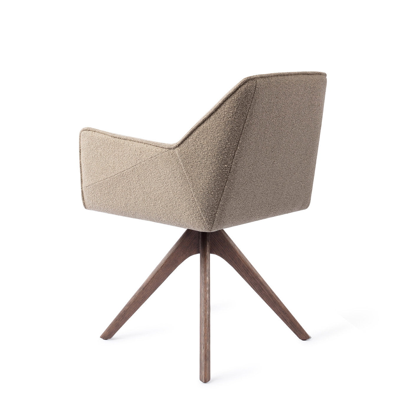 Jesper Home Tome Great Greige Eetkamerstoel - Revolve Oak Walnut - KwaliteitWonen.nl