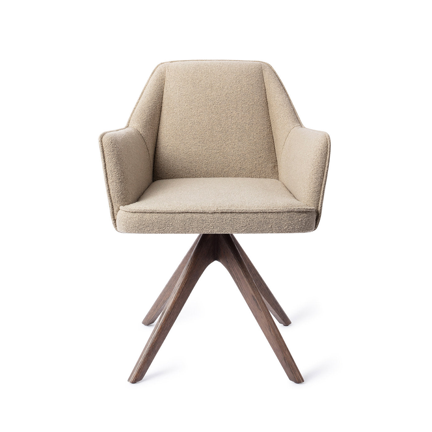 Jesper Home Tome Great Greige Eetkamerstoel - Revolve Oak Walnut - KwaliteitWonen.nl