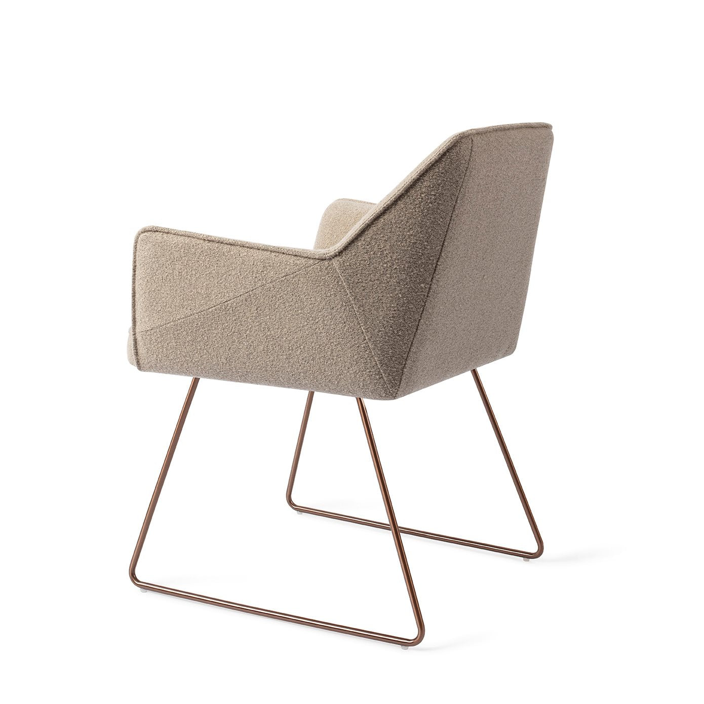 Jesper Home Tome Great Greige Eetkamerstoel - Slide Rose - KwaliteitWonen.nl