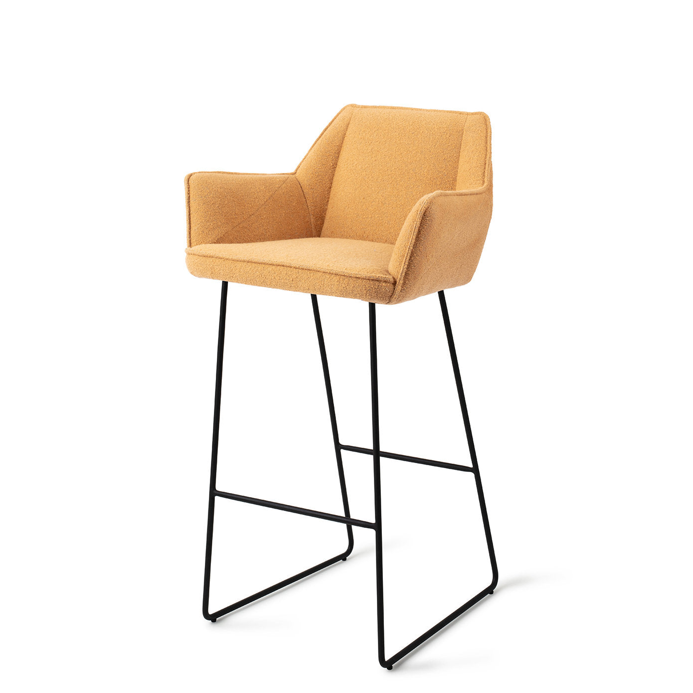Jesper Home Tome Idaho Potato Barkruk - Slide Black - KwaliteitWonen.nl