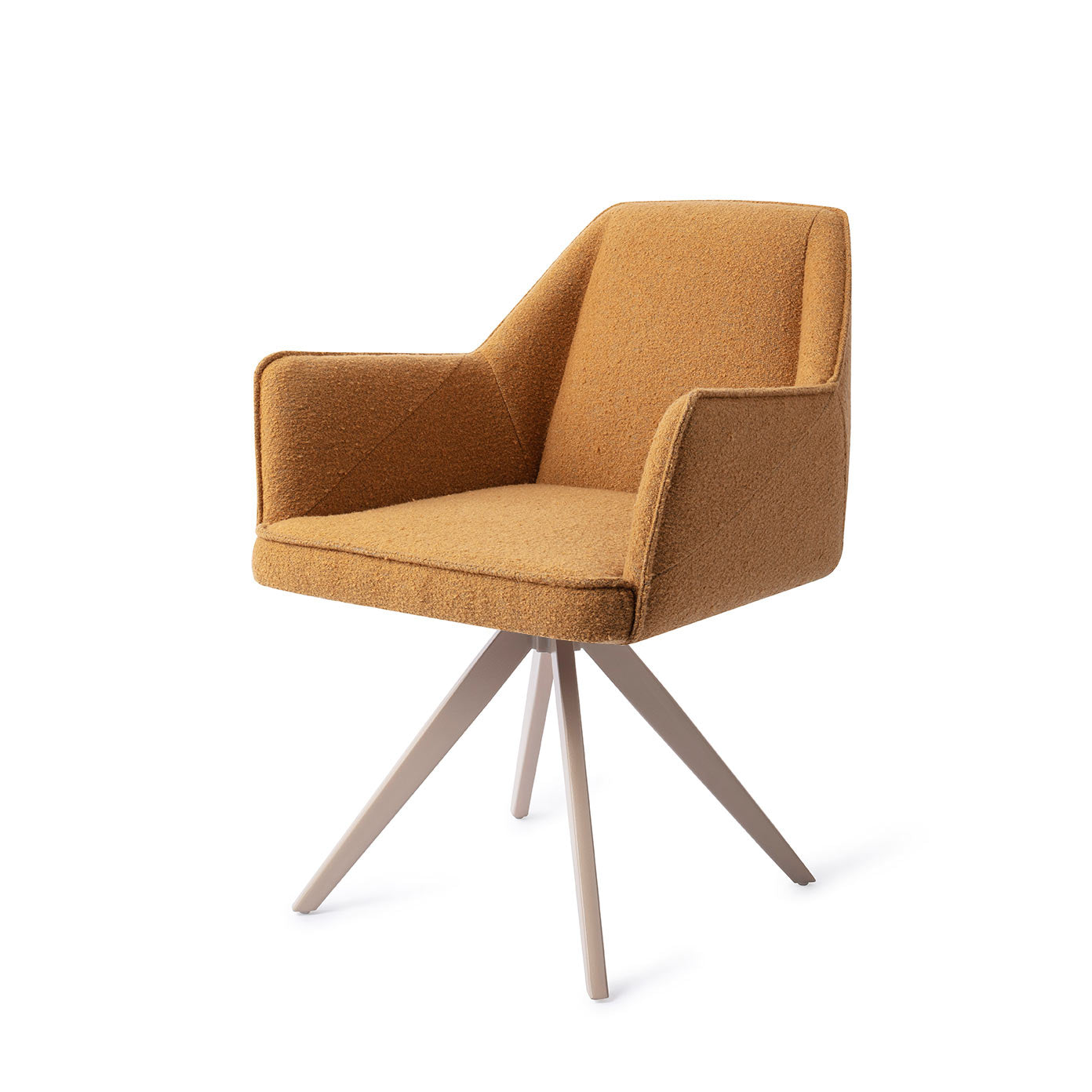 Jesper Home Tome Masai Giraffe Eetkamerstoel - Turn Beige - KwaliteitWonen.nl